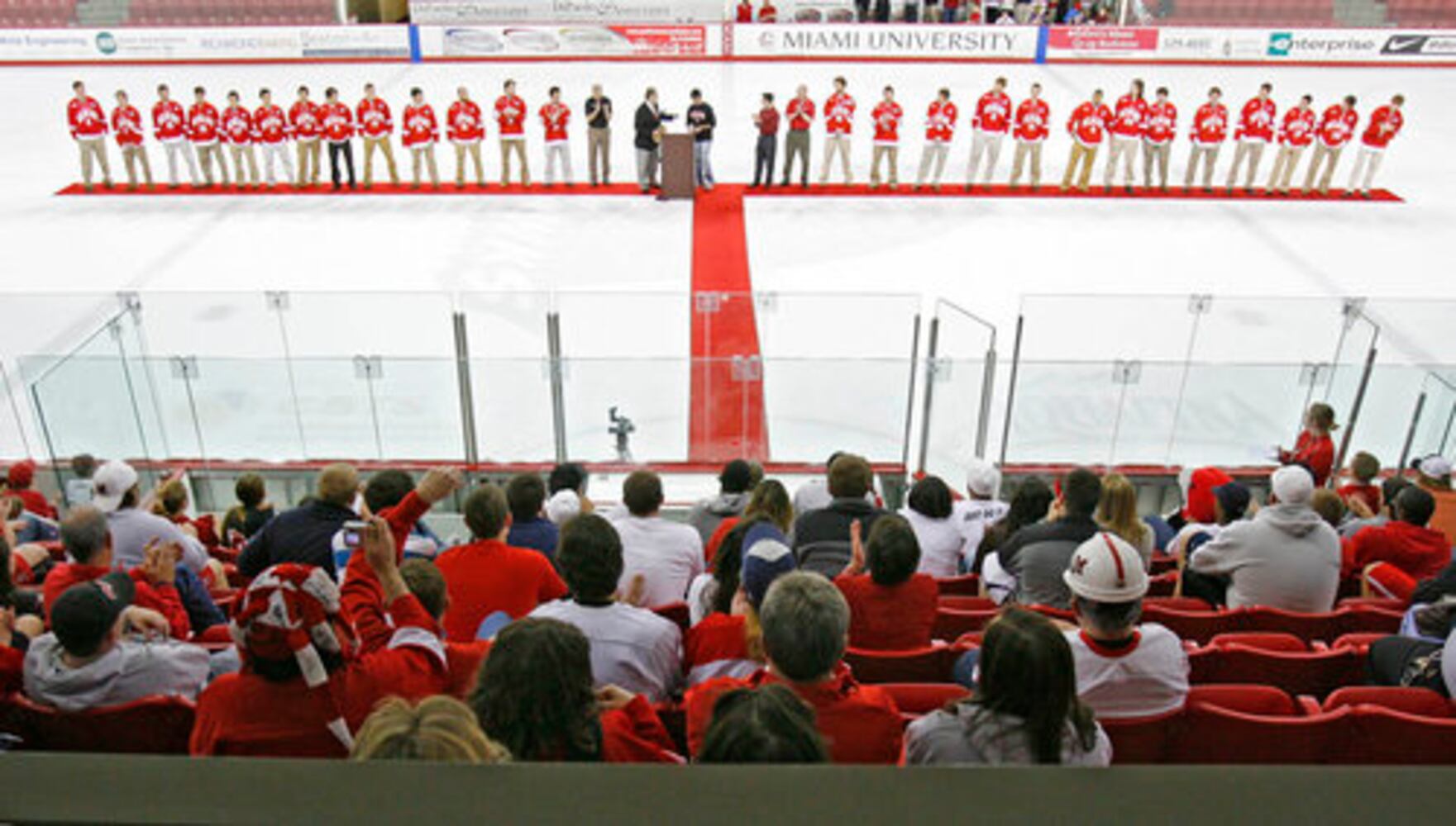 Miami hockey pep rally