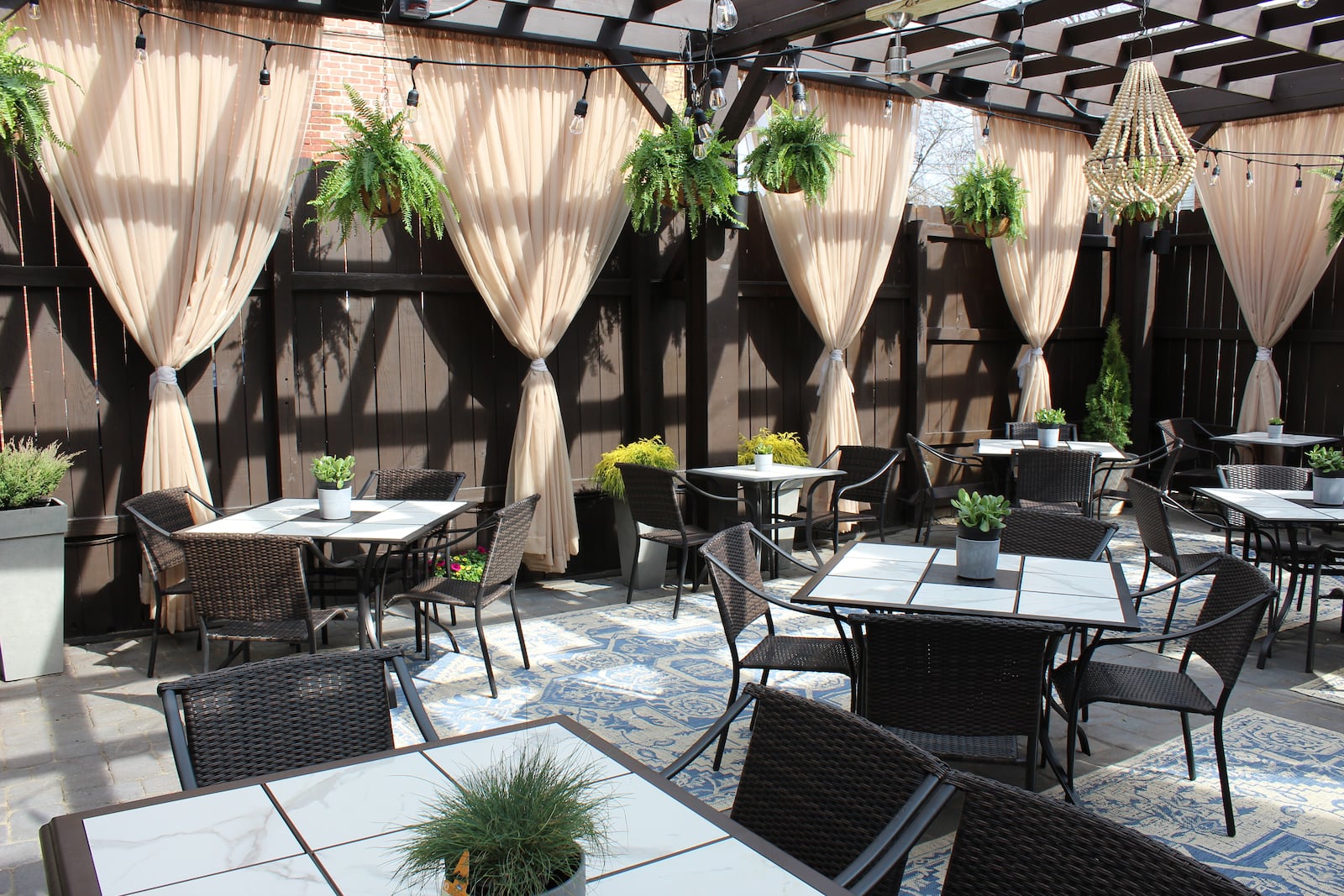 Salar Restaurant and Lounge, 400 E. Fifth St., will celebrate patio season by opening the renovated back patio space Saturday, April 13, 2019. The new back patio is pictured.