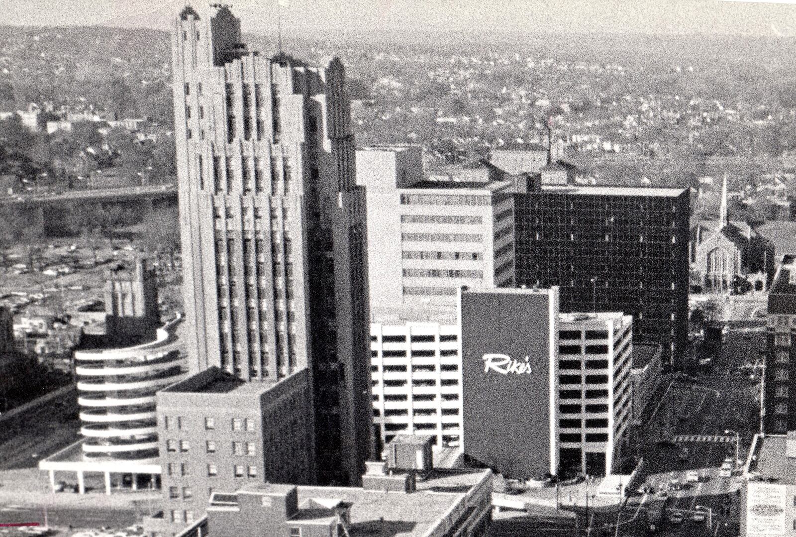 A view of the Hulman Building, now called the Liberty Tower, in 1969. When completed the Art-Deco skyscraper was called the Mutual Home Building and was built for the Mutual Home and Savings Association. DAYTON DAILY NEWS ARCHIVE