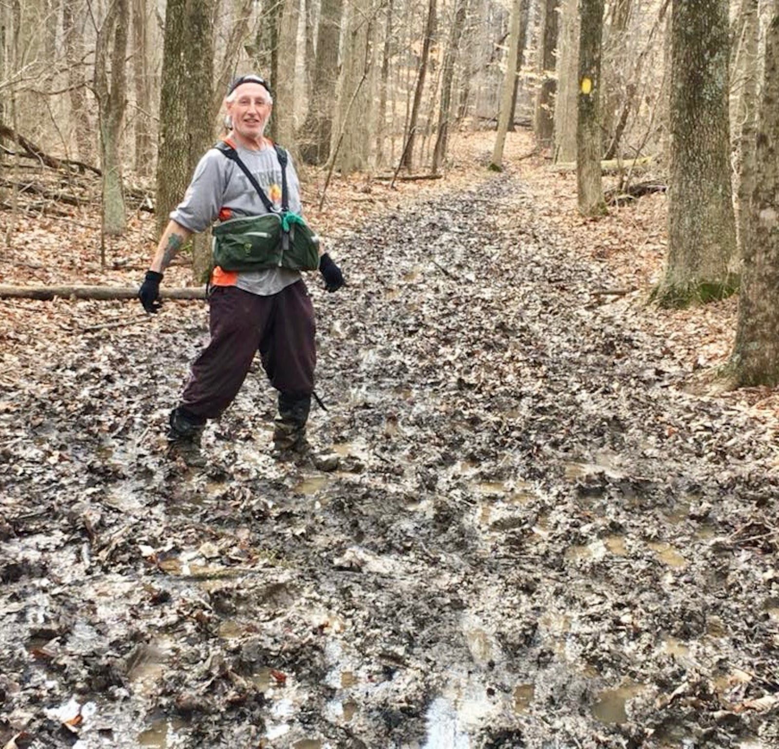 Spring showers can lead to muddy trails. CONTRIBUTED