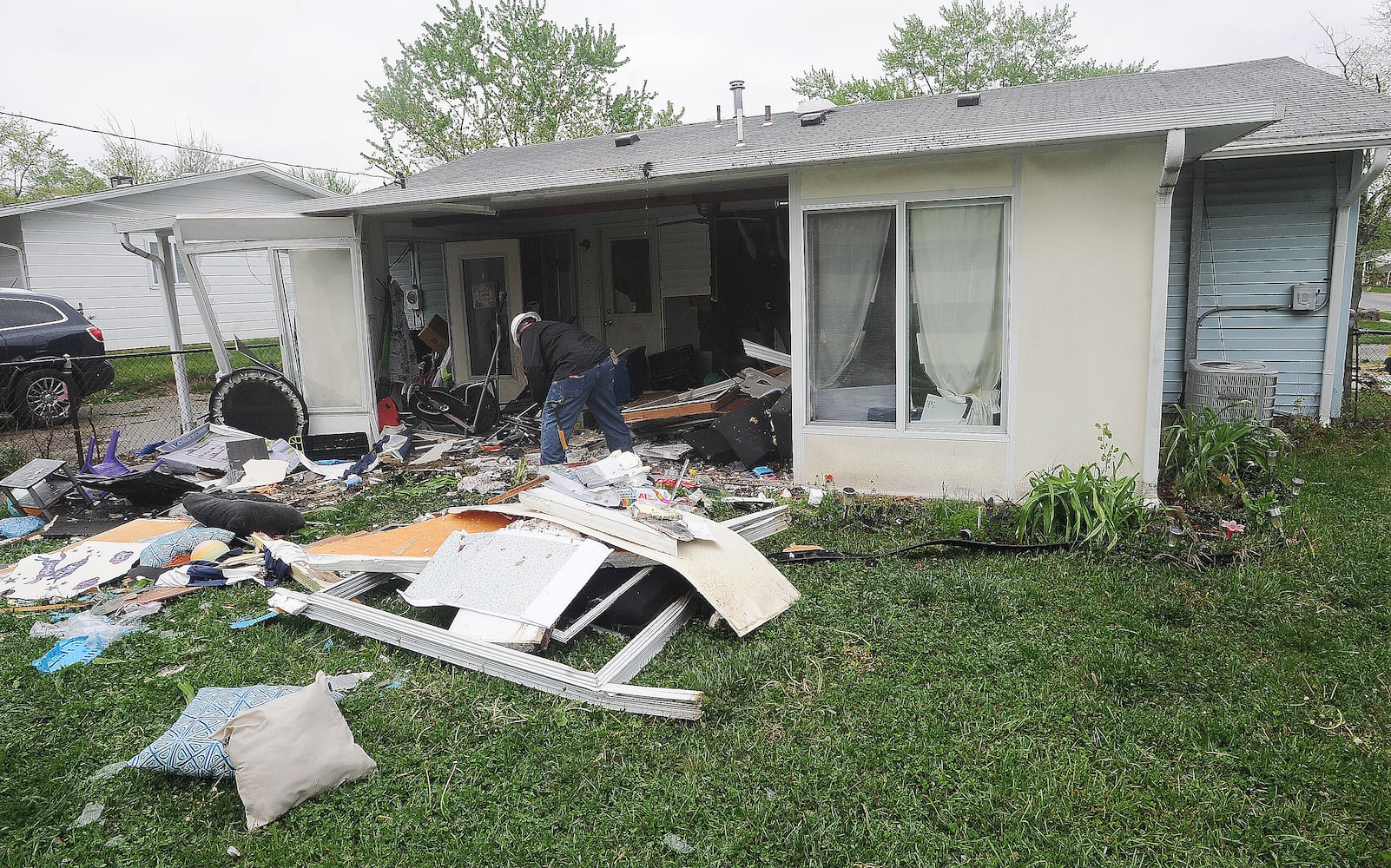 Suspected intoxicated driver plows through Harrison Twp. home