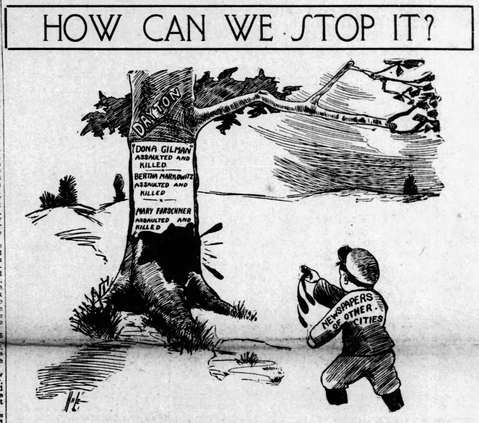 Newspapers across the United States started publishing reports as the identity of the murderer, known as the Dayton Strangler, eluded law enforcement and the cases went unsolved. DAYTON HERALD ARCHIVES