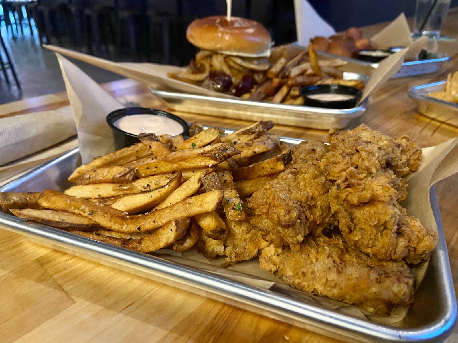 Back Home Table & Tavern's menu includes an Idaho original, Finger Steaks, which are strips of tender-top sirloin, battered and fried, similar to chicken tenders. They are served with fresh-cut fries and their signature fry sauce. ALLEGRA CZERWINSKI / STAFF PHOTO