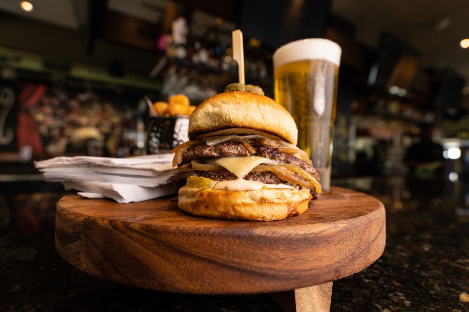 The second annual Dayton Burger Week begins on Aug. 5. Pictured:  a burger from  Bar Louie.