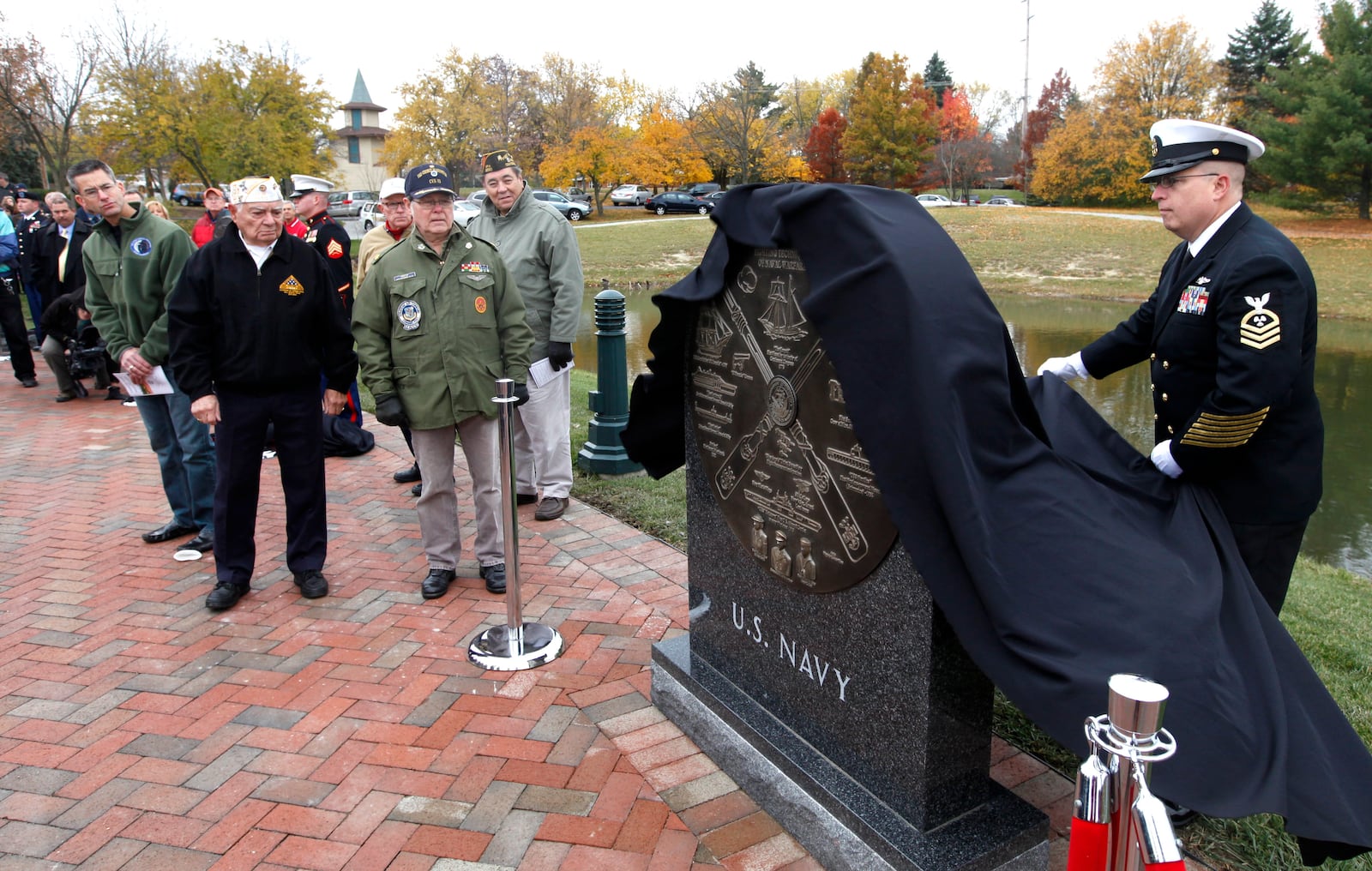 Stubbs Park veterans memorial hosts military events each May and November. FILE