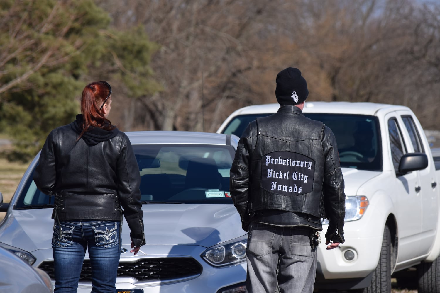 PHOTOS: Thousands of Outlaws attend motorcycle gang leaders funeral at Montgomery County Fairgrounds.