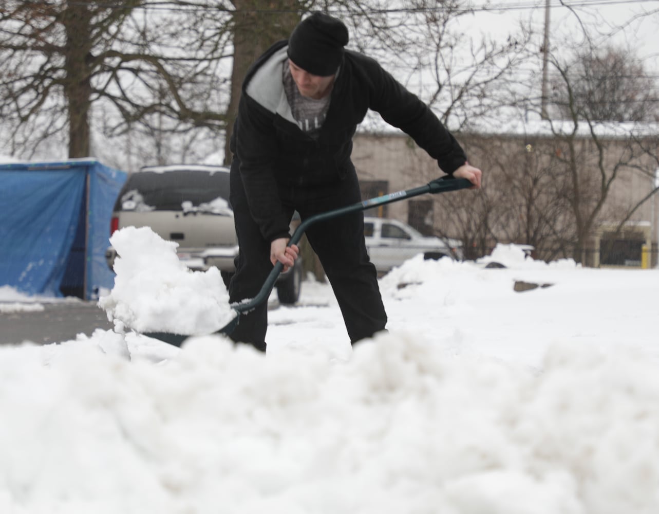 PHOTOS: First heavy snowfall of the season hits the Miami Valley