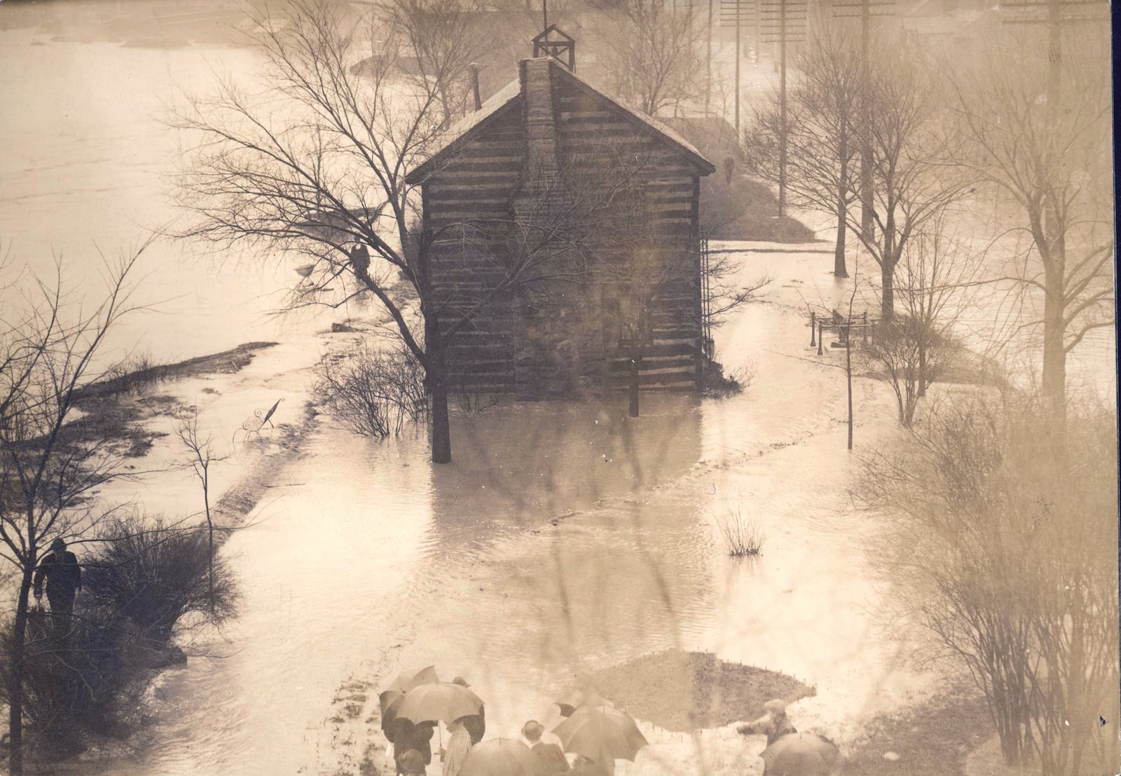 Daytons oldest standing building remained upright during the Great Flood of 1913 though artifacts were lost in the rising water. DAYTON METRO LIBRARY