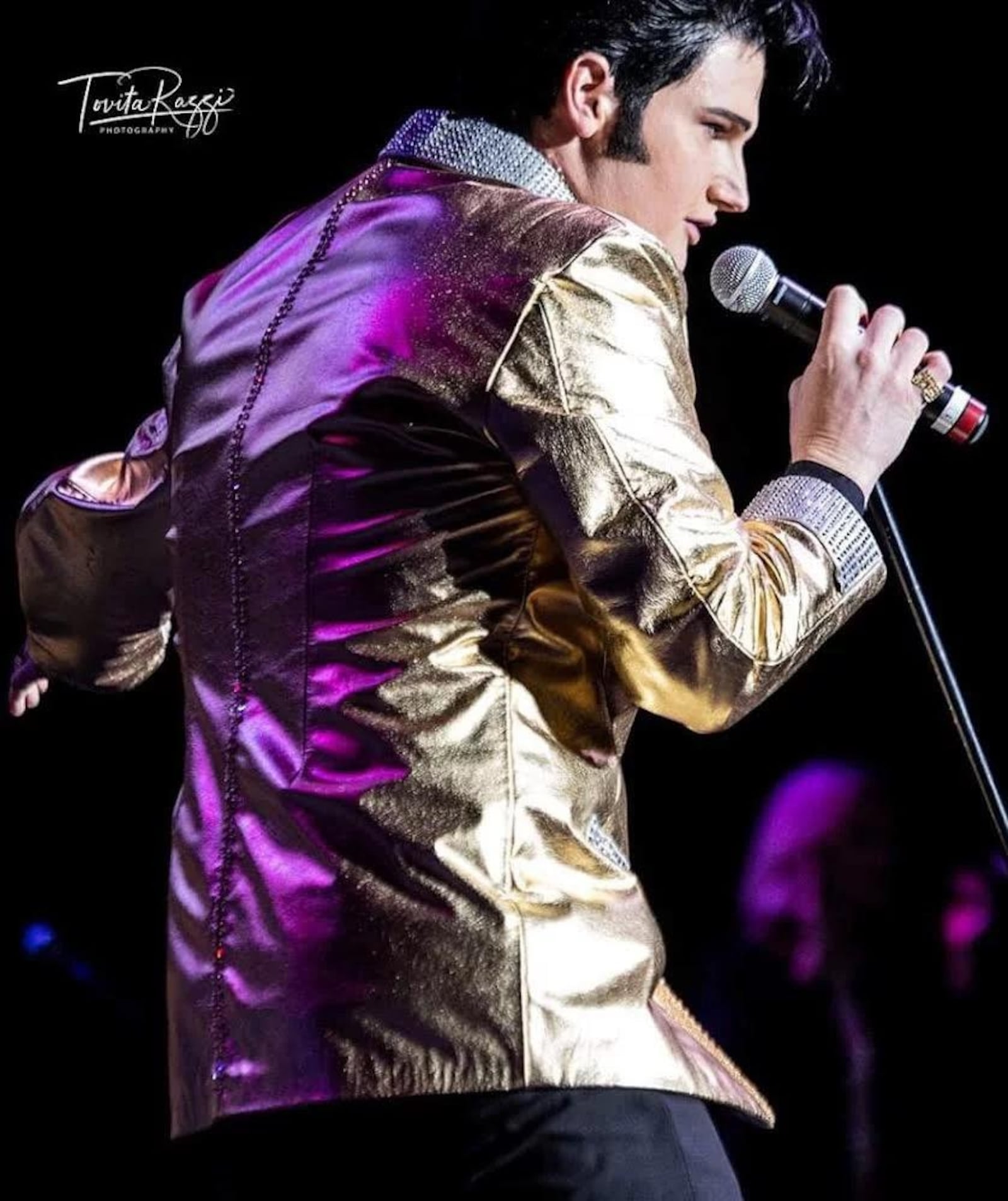 Tyler Christopher salutes Elvis Presley Aug. 20 at the Plaza Theatre in Miamisburg.