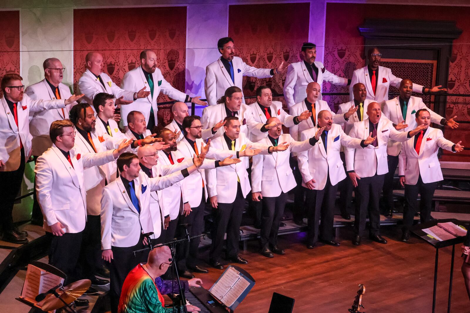 Dayton Gay Men’s Chorus, performing at Dayton Masonic Center in Dayton on Saturday, June 17, celebrates its 20th anniversary with “Still Gay After All These Years.”