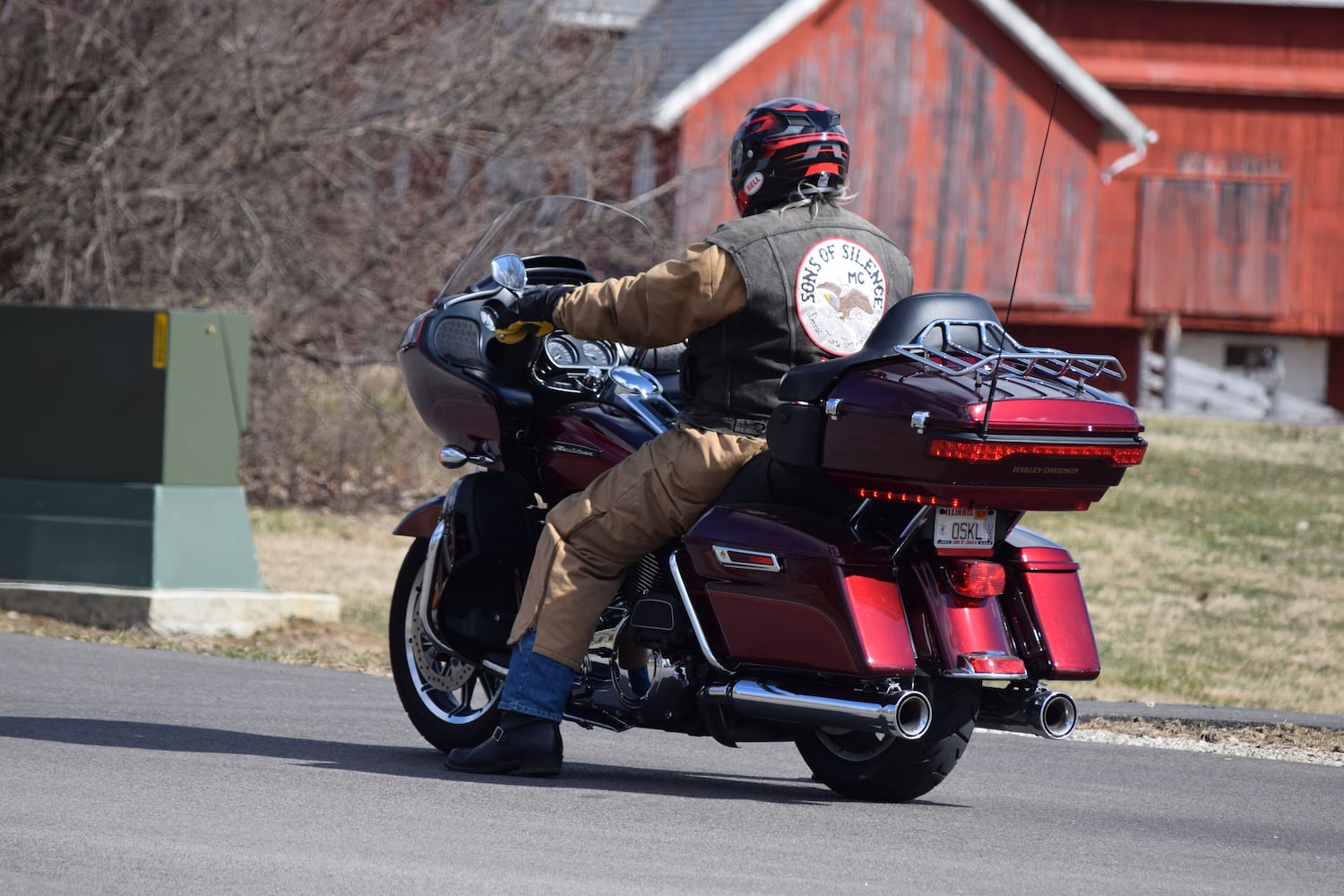 PHOTOS: Thousands of Outlaws attend motorcycle gang leaders funeral at Montgomery County Fairgrounds.