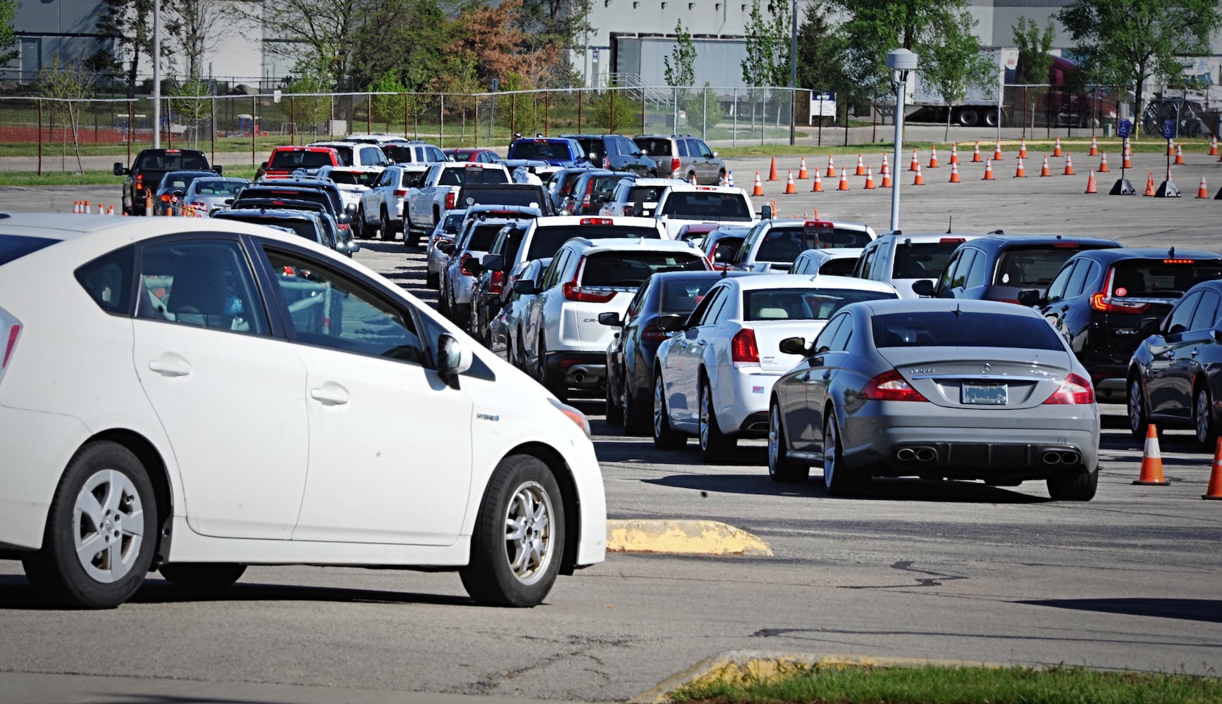 PHOTOS: Crowd lines up for antibody testing at UD Arena