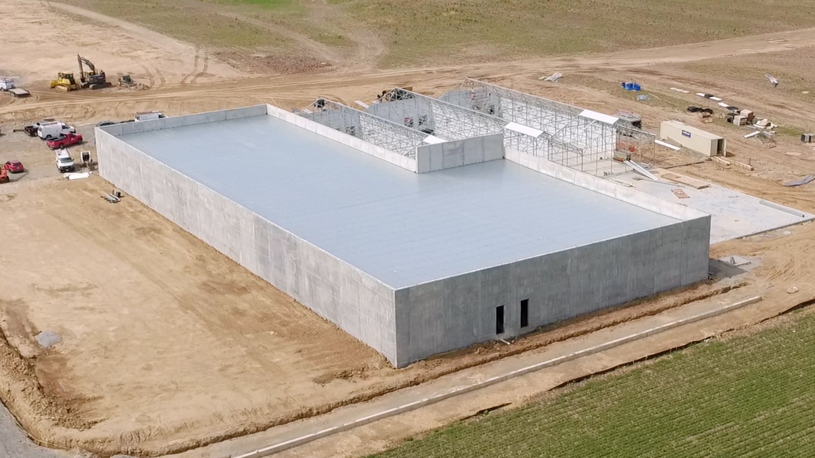 Cresco Labs Ohio is in the final stages of construction in Yellow Springs.  Cresco is building a 50,000-square-foot facility for the cultivation and processing of medical marijuana after receiving a grow license from the State of Ohio in 2017.  If the facility passes state inspection, it could be producing marijuana as early as October of  2018.   TY GREENLEES / STAFF