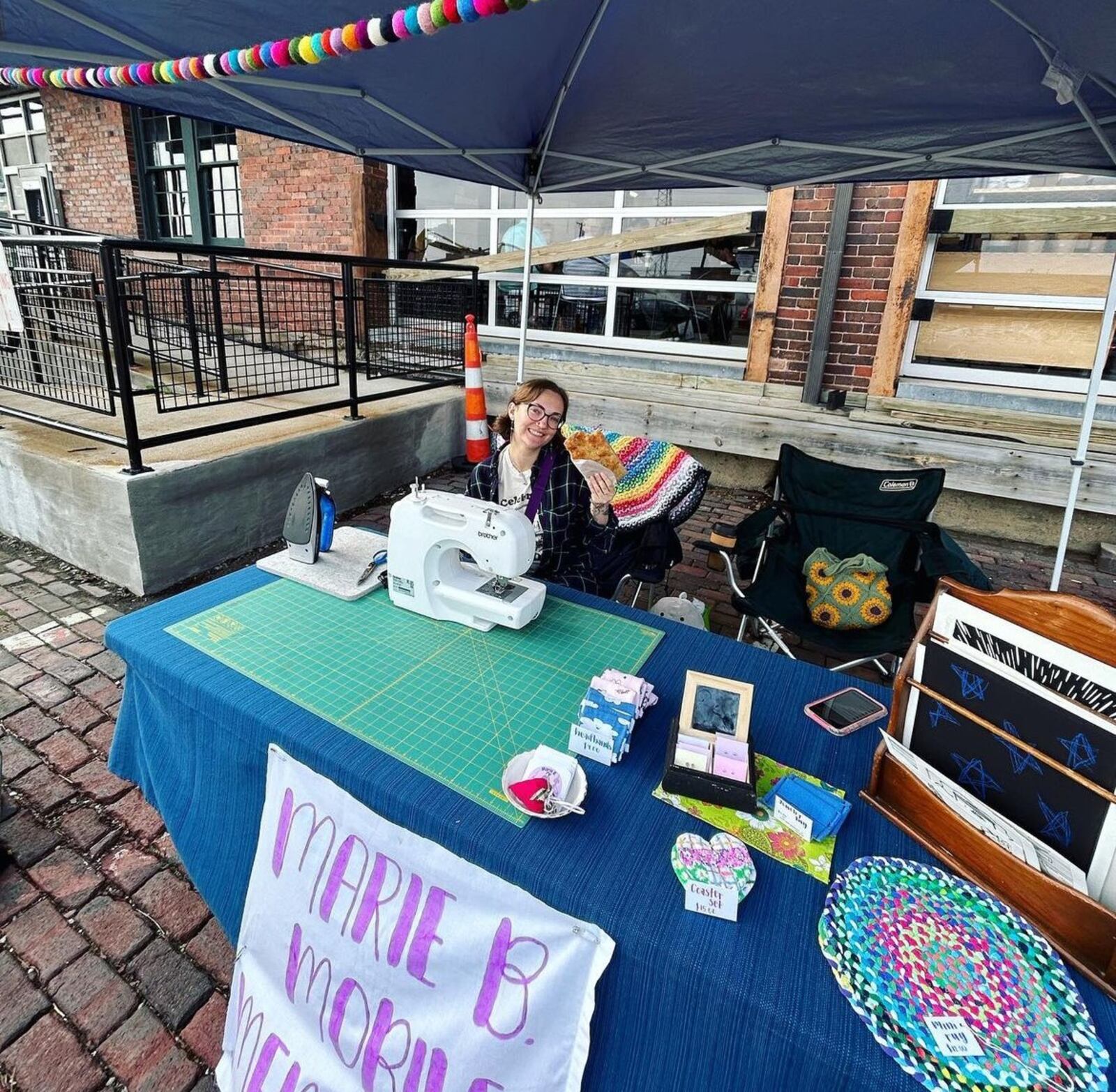 Marie B. Mobile Mending, whose owner is passionate about reducing the need for fast fashion and saving people money, will be a participant in the Earth Day celebration. CONTRIBUTED