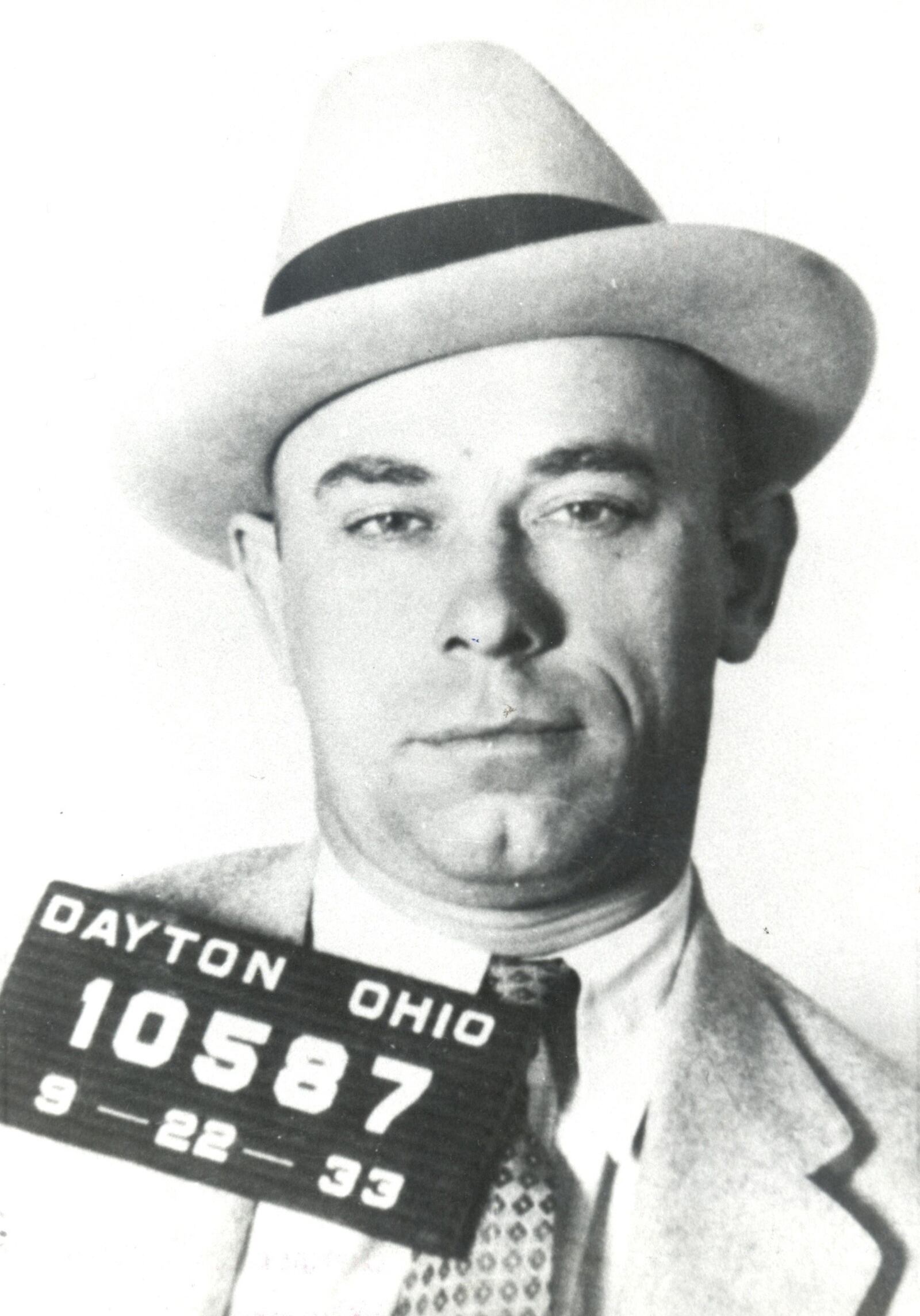 Sept. 22, 1933 Dayton arrest photo of John Dillinger. DAYTON DAILY NEWS ARCHIVE