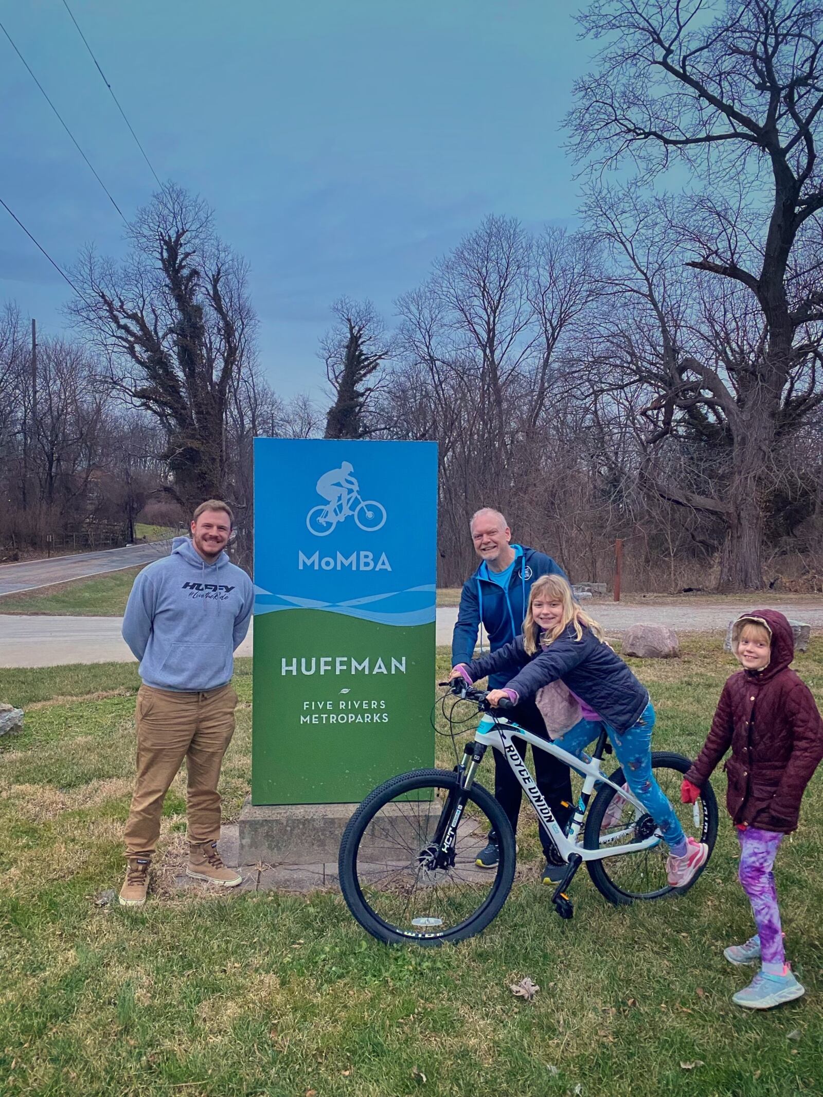 2022 Trails Challenge winner Ashley Mitchell gifted the Huffy Bicycles mountain bike to her dad, Joe. CONTRIBUTED