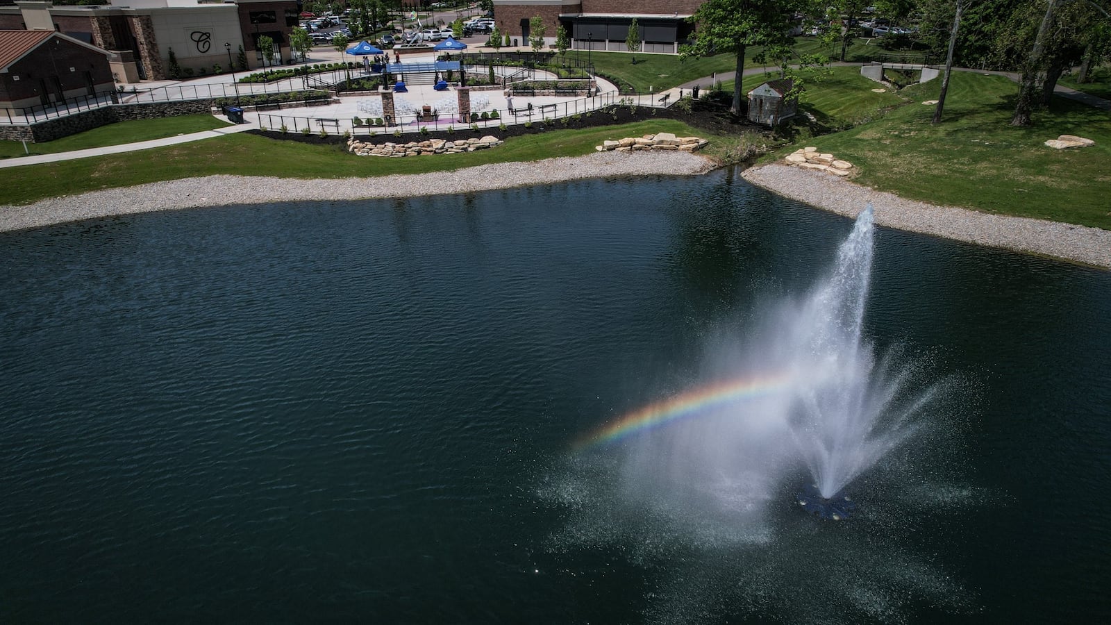 The City of Centerville held a dedication ceremony for the completion of Cornerstone Park Wednesday May 17, 2023. JIM NOELKER/STAFF