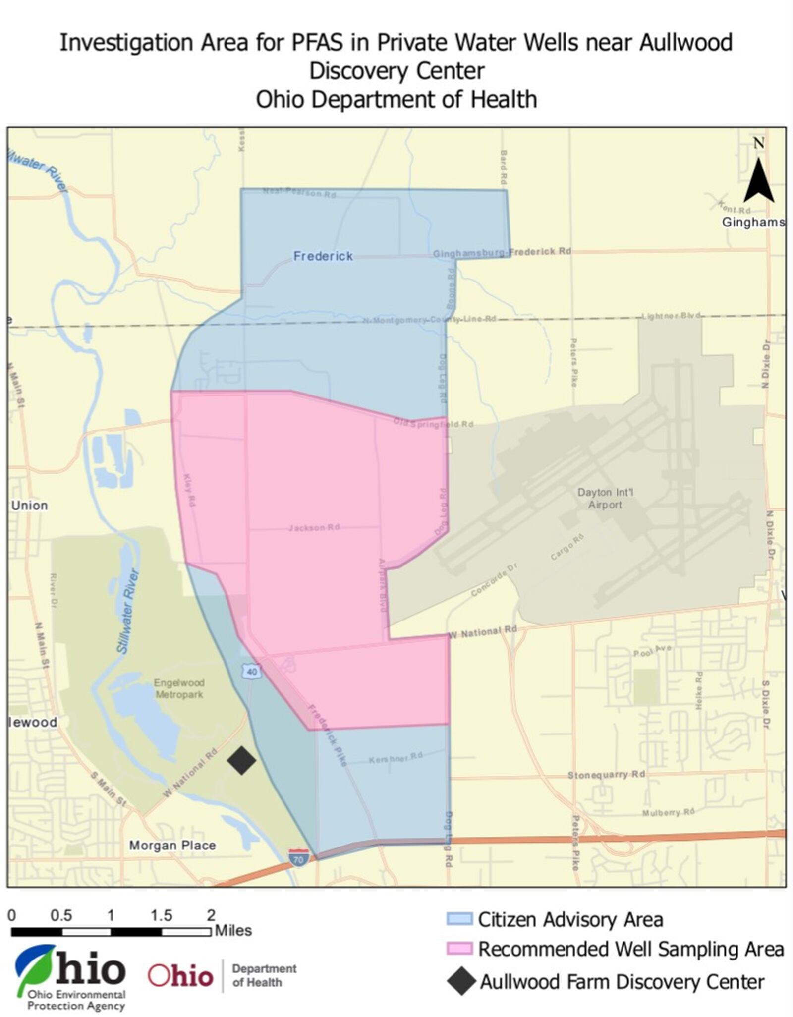 Residents within the recommended well sampling area will be offered free testing, according to Butler Twp. administrator Erika Vogel.