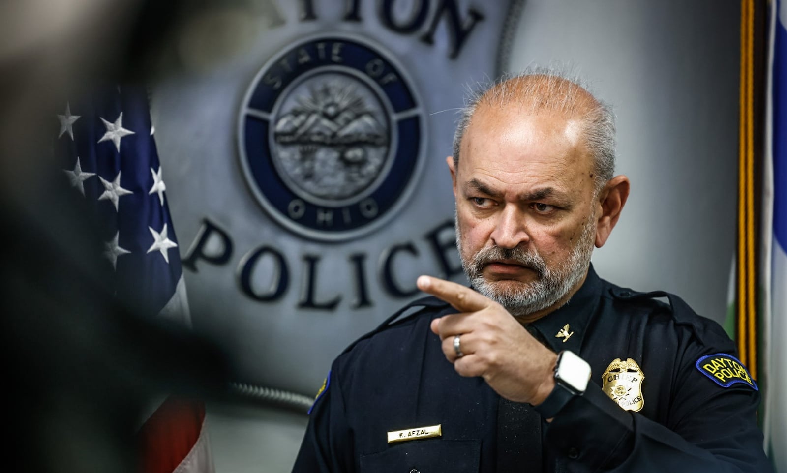 Dayton Chief of Police, Kamran Afzal. JIM NOELKER/STAFF