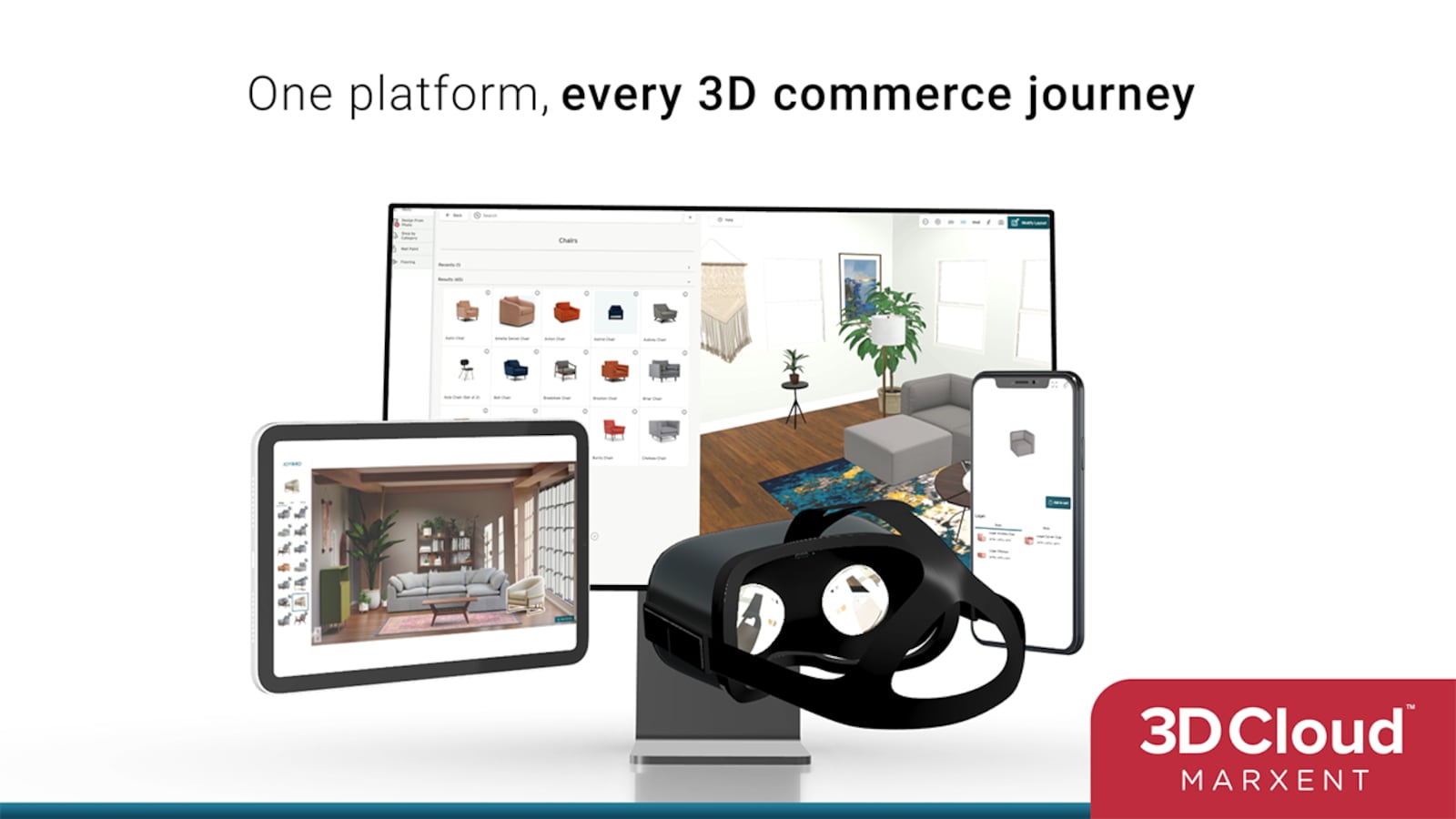 The 3D Cloud suite of applications includes Web AR, Room Visualizers, Product Configurators, and Room Planners that can be deployed across all devices and channels. CONTRIBUTED