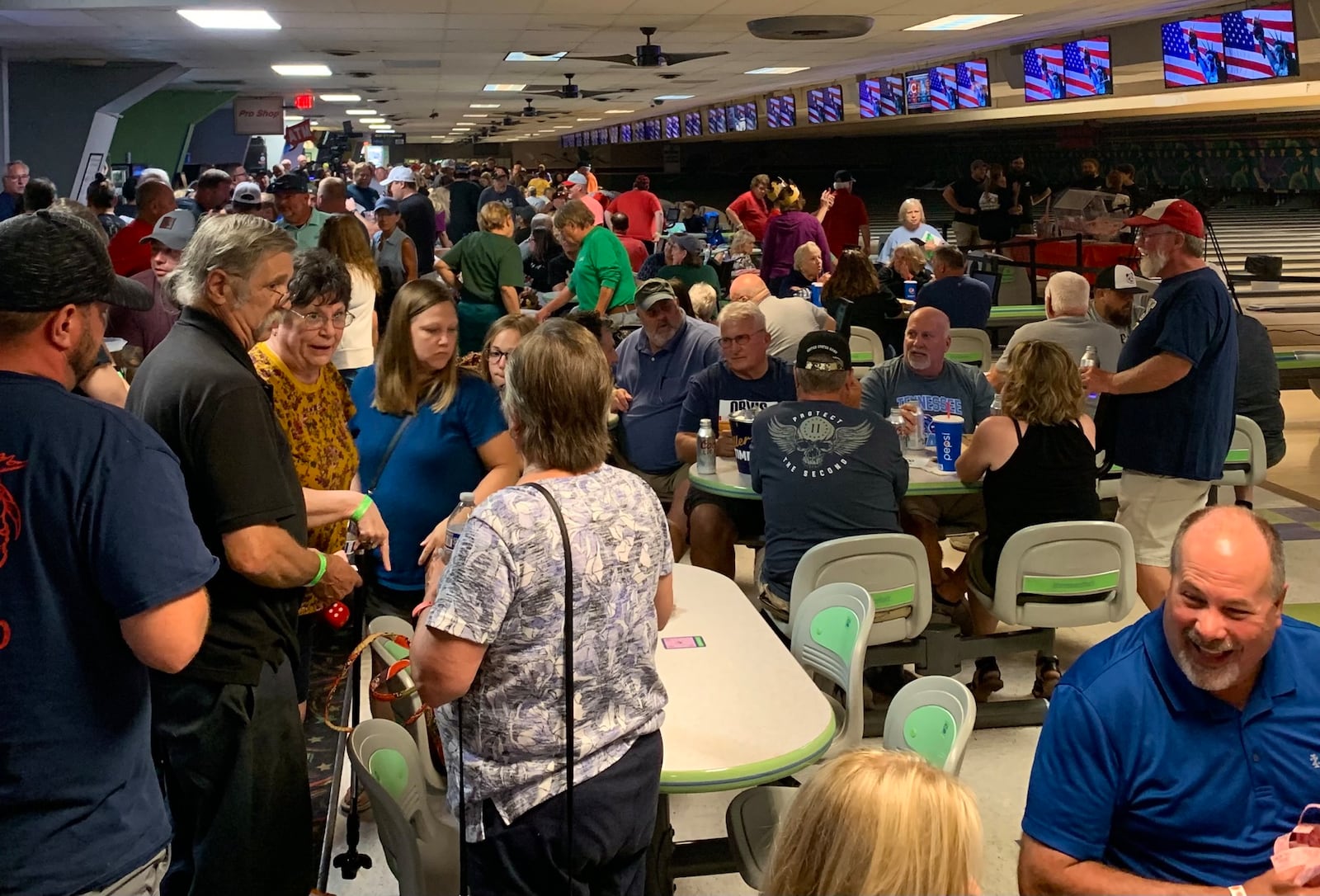 Beaver Vu Bowl in Beavercreek was packed again Monday night for the final Queen of Hearts drawing. LONDON BISHOP/STAFF