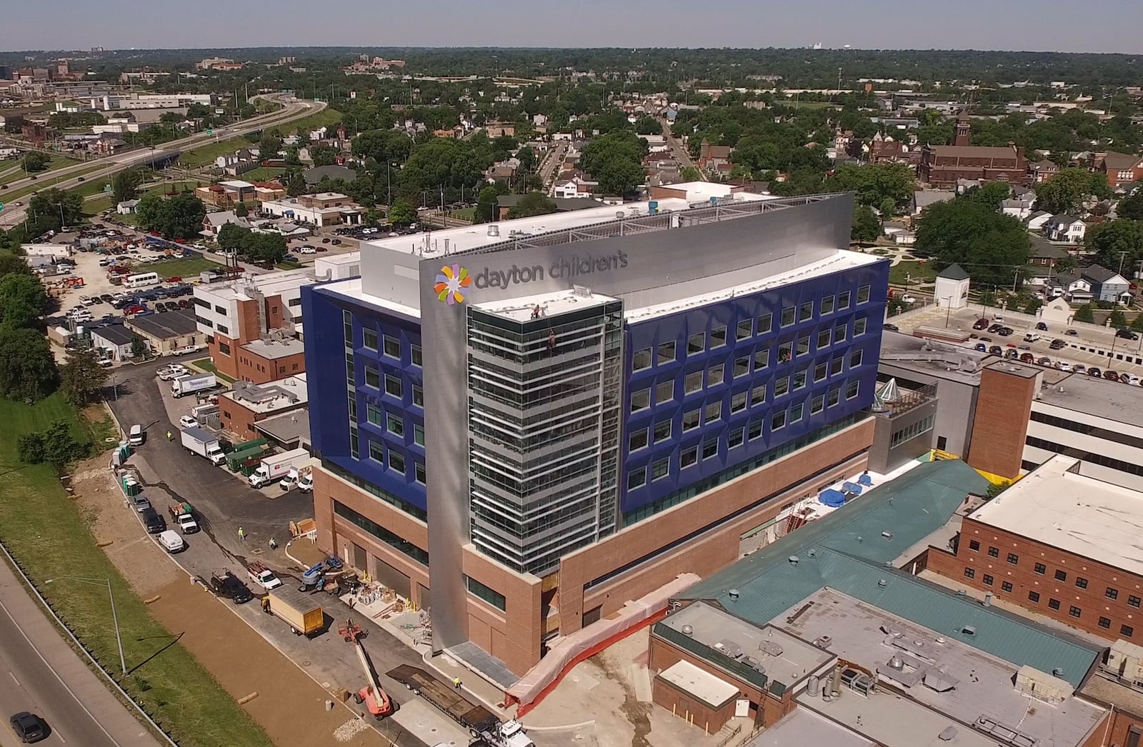 Dayton Children's is celebrating the completion of its $168 million new patient tower and campus renovation which started in 2014.   TY GREENLEES / STAFF