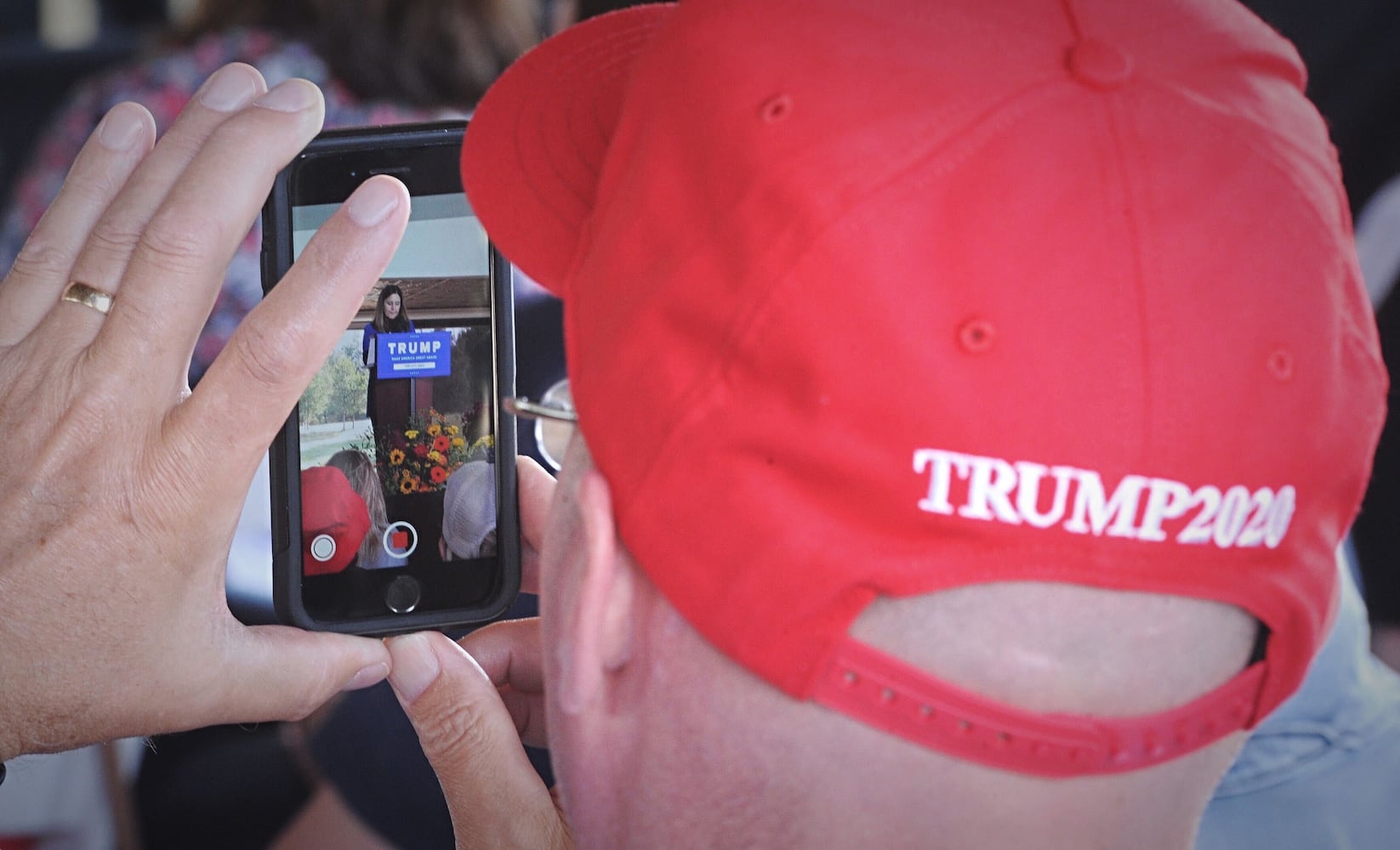 Second lady Karen Pence campaigns for Trump in Tipp City