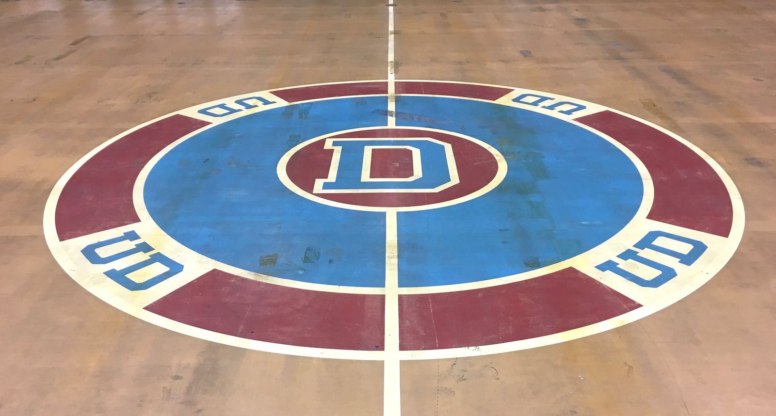 The old Tartan court at UD Arena on Friday, May 26, 2017, in Dayton. David Jablonski/Staff