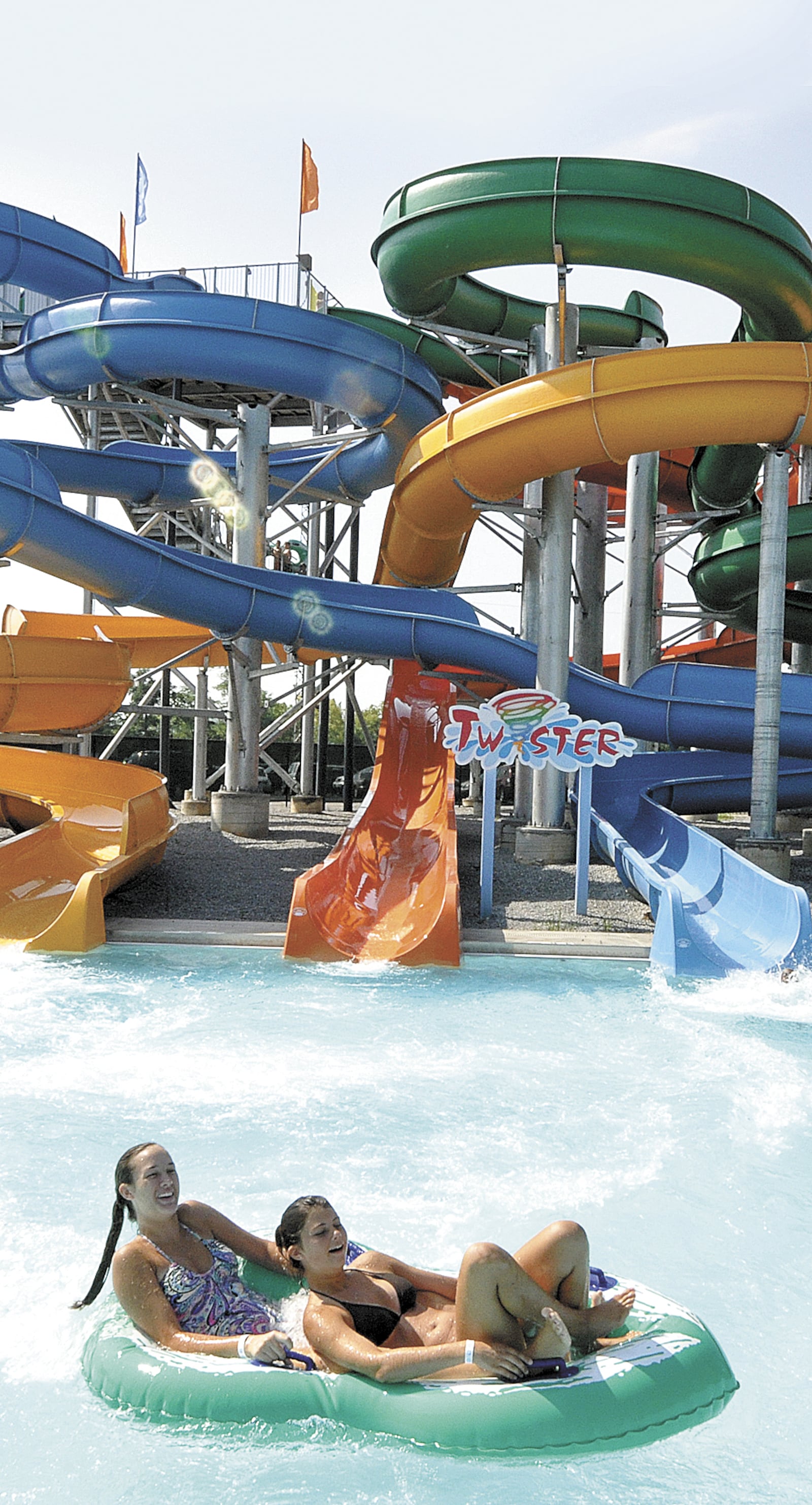 Coney Island's The Twister is the park's newest feature. It stands at 45 feet tall and is more than a quarter-mile long. The park is just east of Cincinnati.