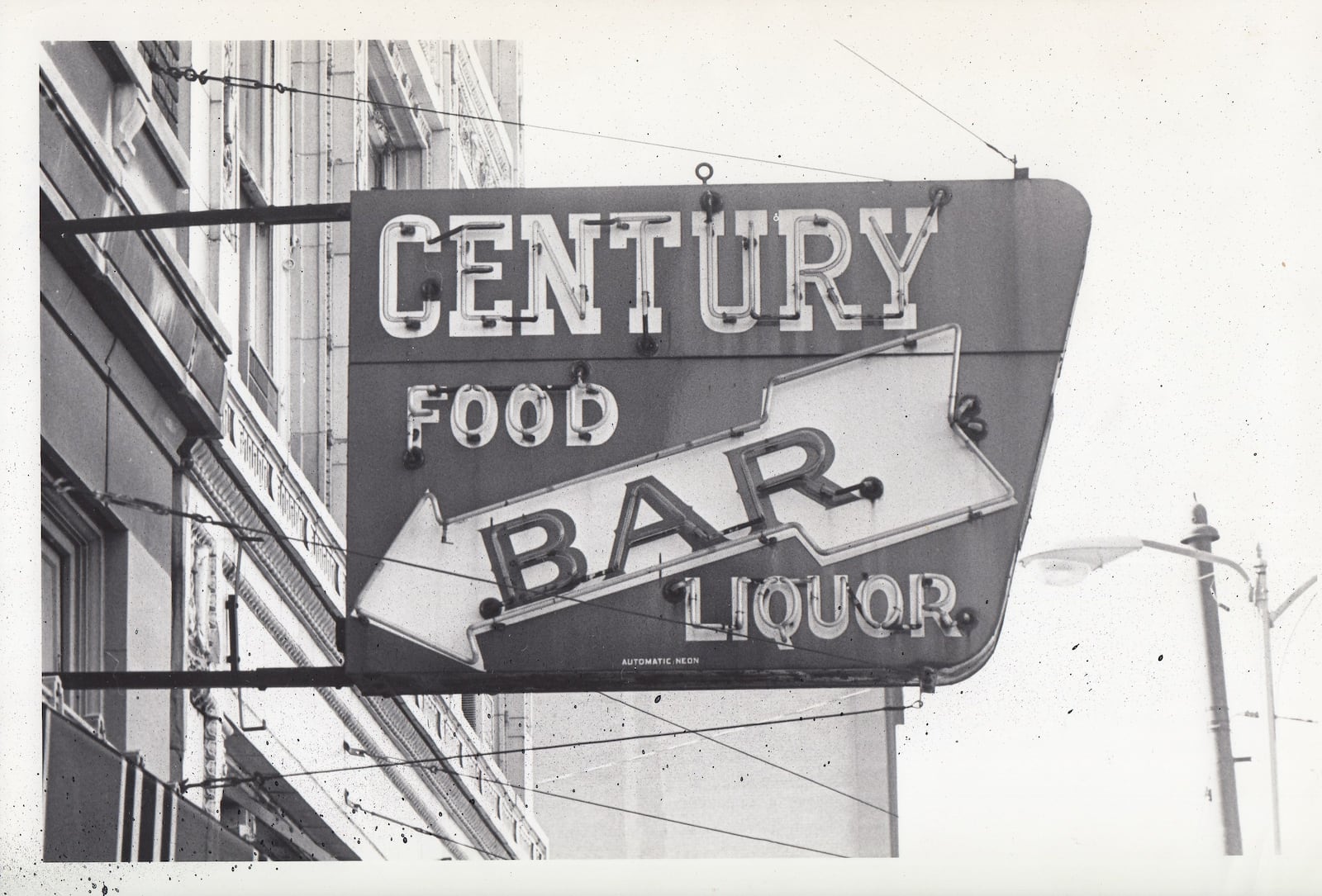 Aug. 1 1977  photos of the exterior of the Century Bar.