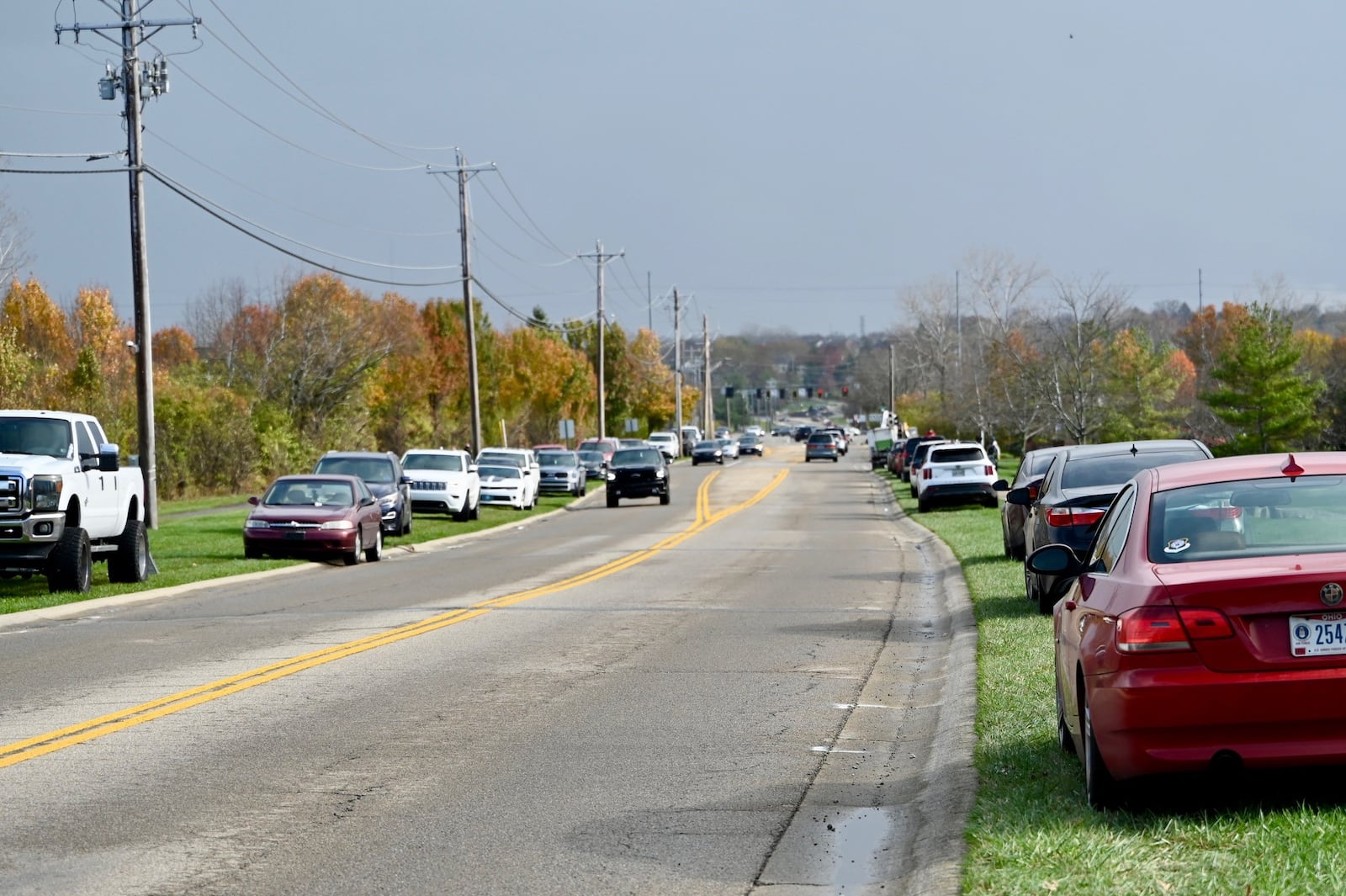 Hundreds of people searched Thursday for a missing West Chester Twp. boy, who left his apartment around 5:30 p.m. Wednesday. MICHAEL D. PITMAN/STAFF