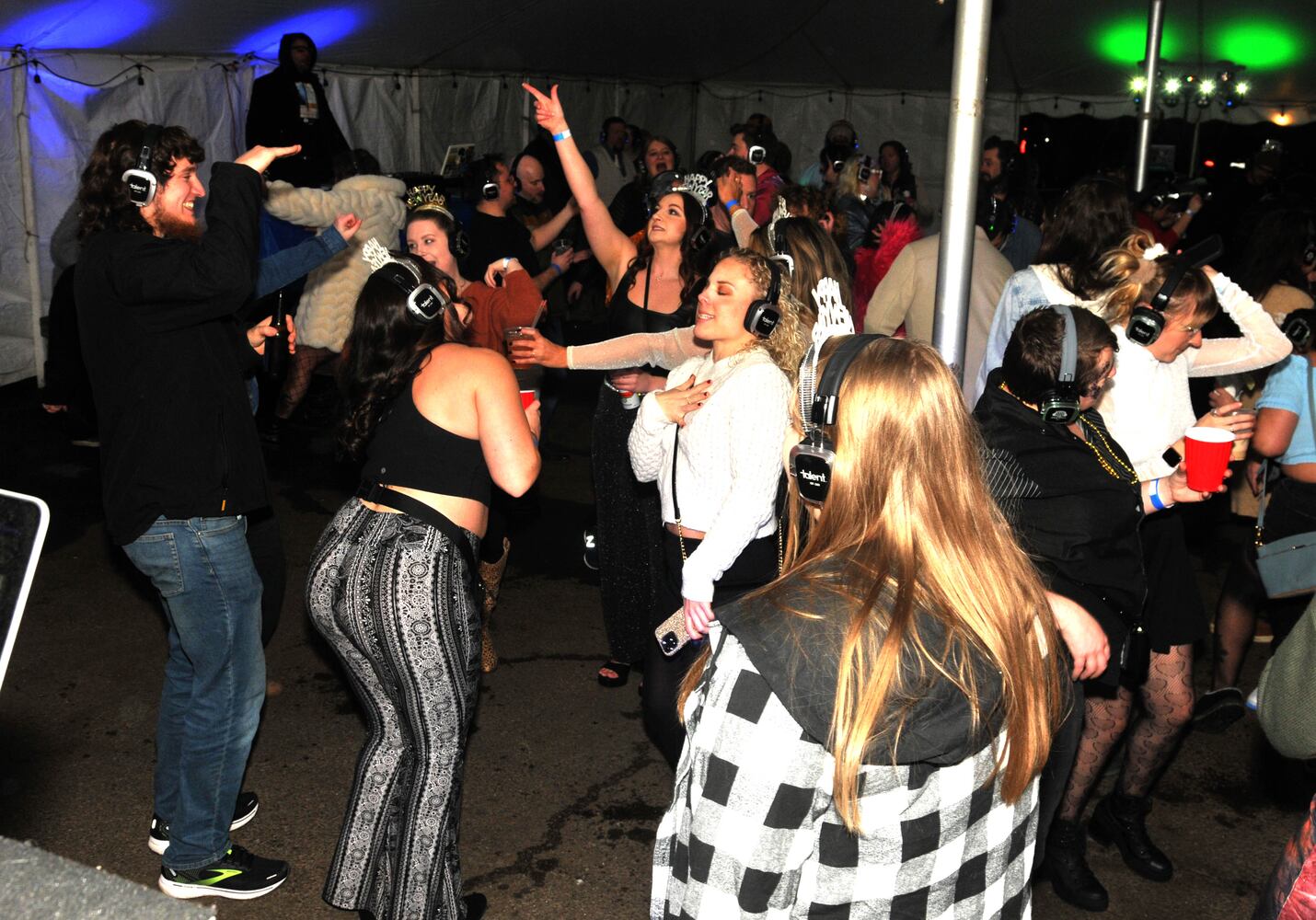 Did we spot you at Dayton's Sixth Annual New Year's Eve Ball Drop and Silent Disco?