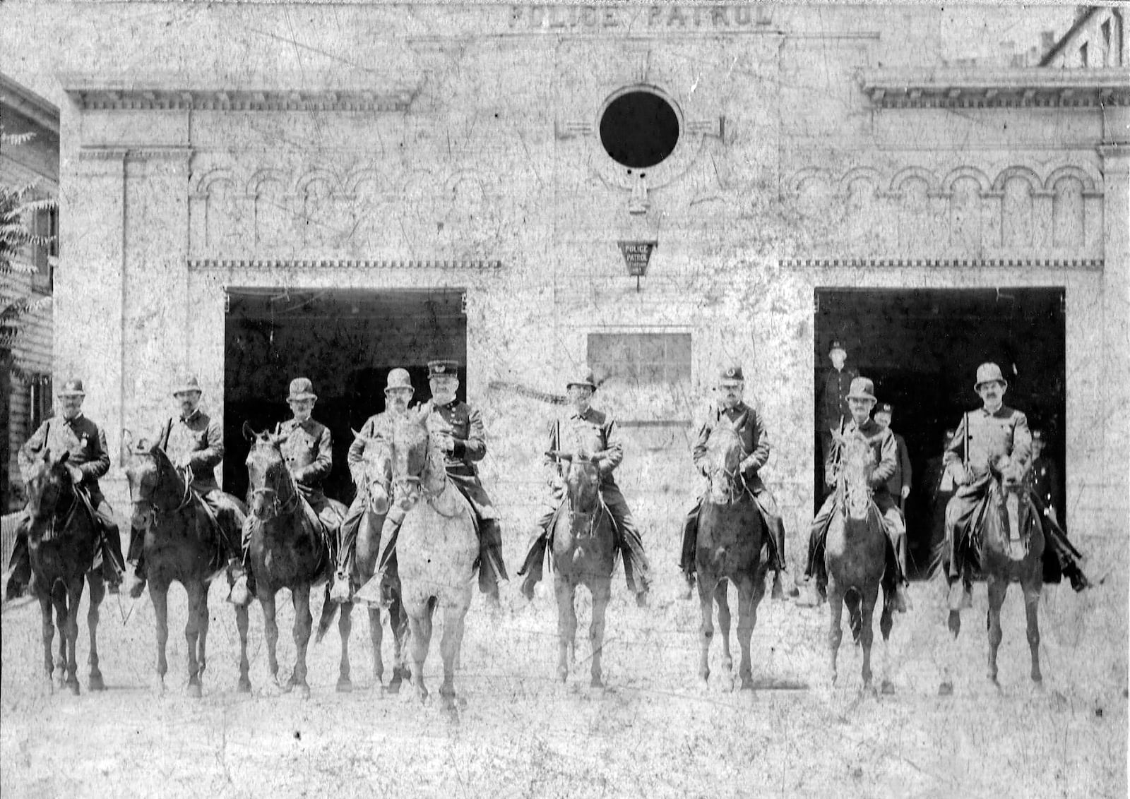 The Dayton mounted patrolman in 1896.  DAYTON POLICE HISTORY FOUNDATION