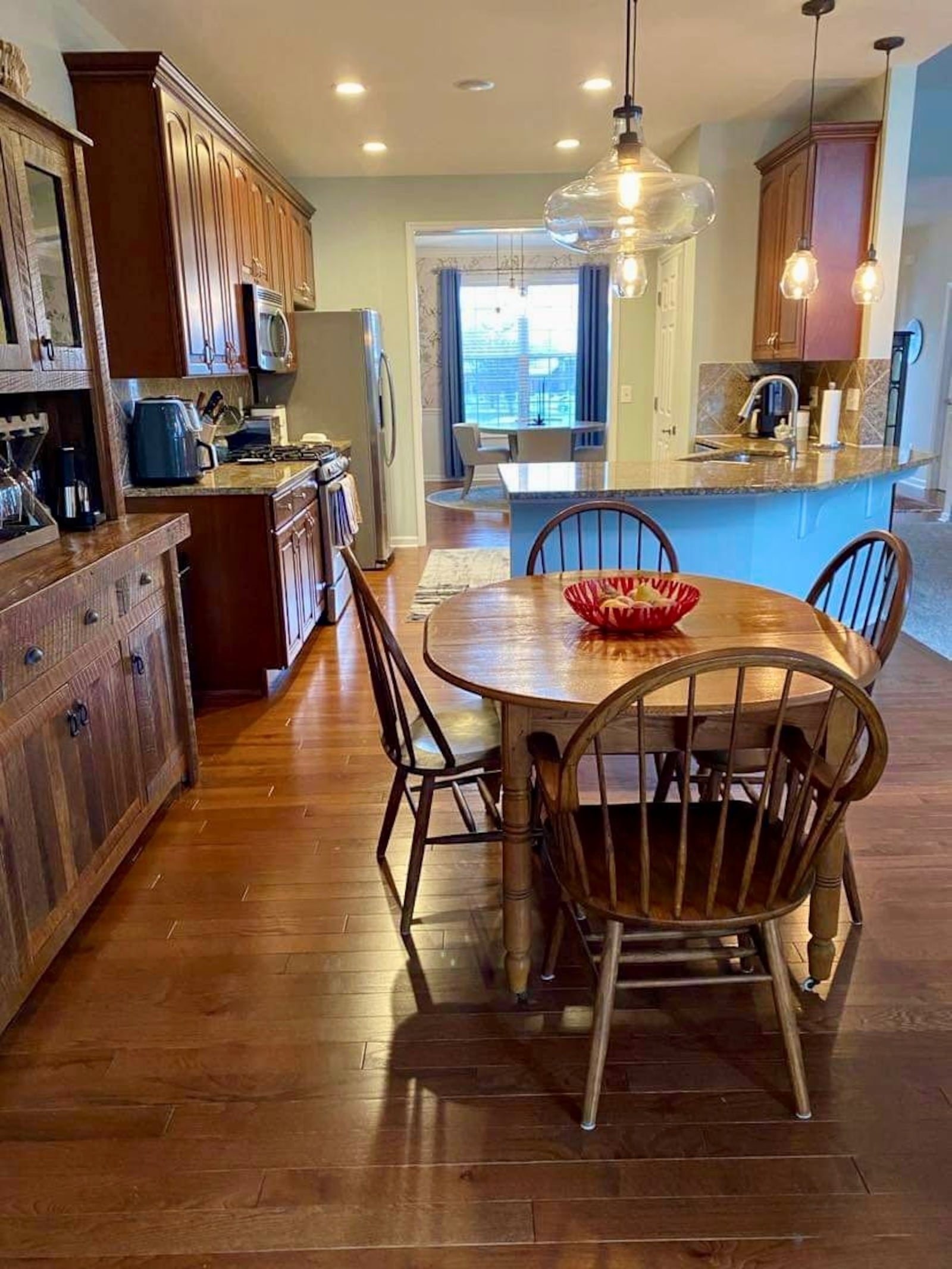 The couple updated the kitchen and breakfast room in their Lebanon home.