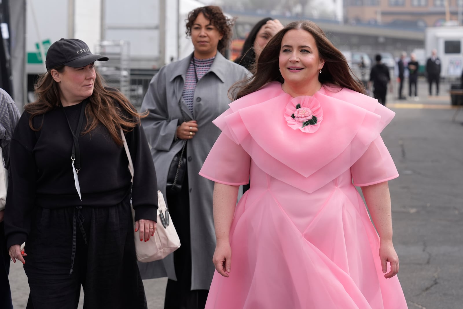 Host Aidy Bryant arrives at the Film Independent Spirit Awards on Saturday, Feb. 22, 2025, in Santa Monica, Calif. (AP Photo/Chris Pizzello)