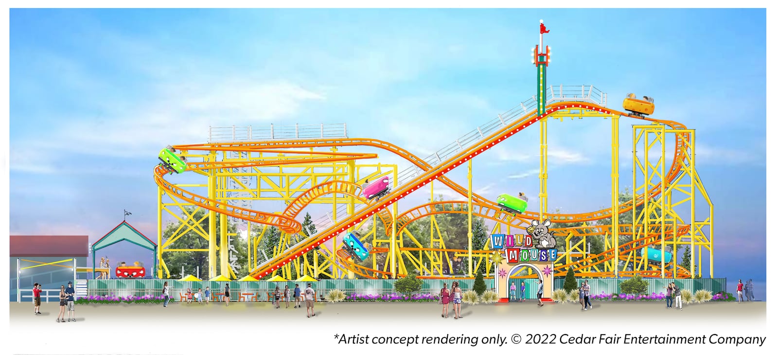 The Wild Mouse will be Cedar Point's 18th roller coaster - Contributed