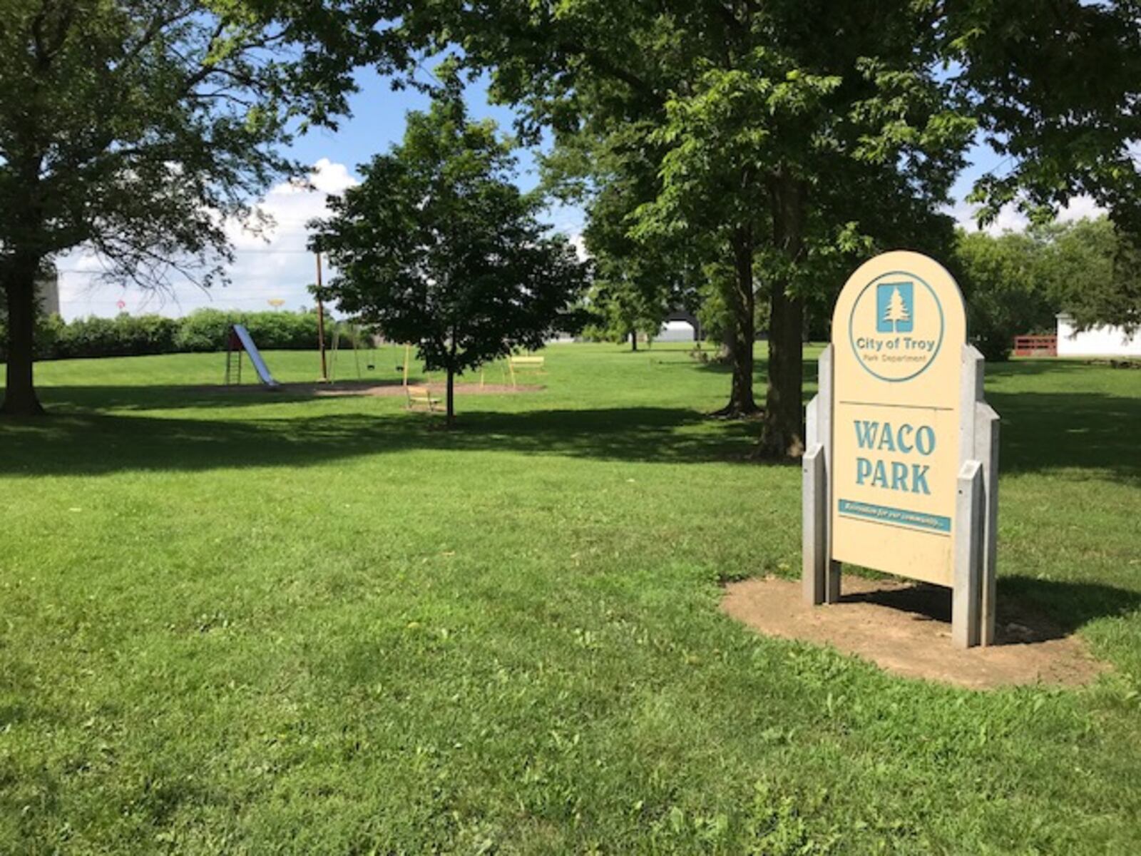 PHOTO: Waco Park, in Troy, Ohio, where last week mosquitoes tested positive for West Nile Virus. (Kate Bartley/Staff)