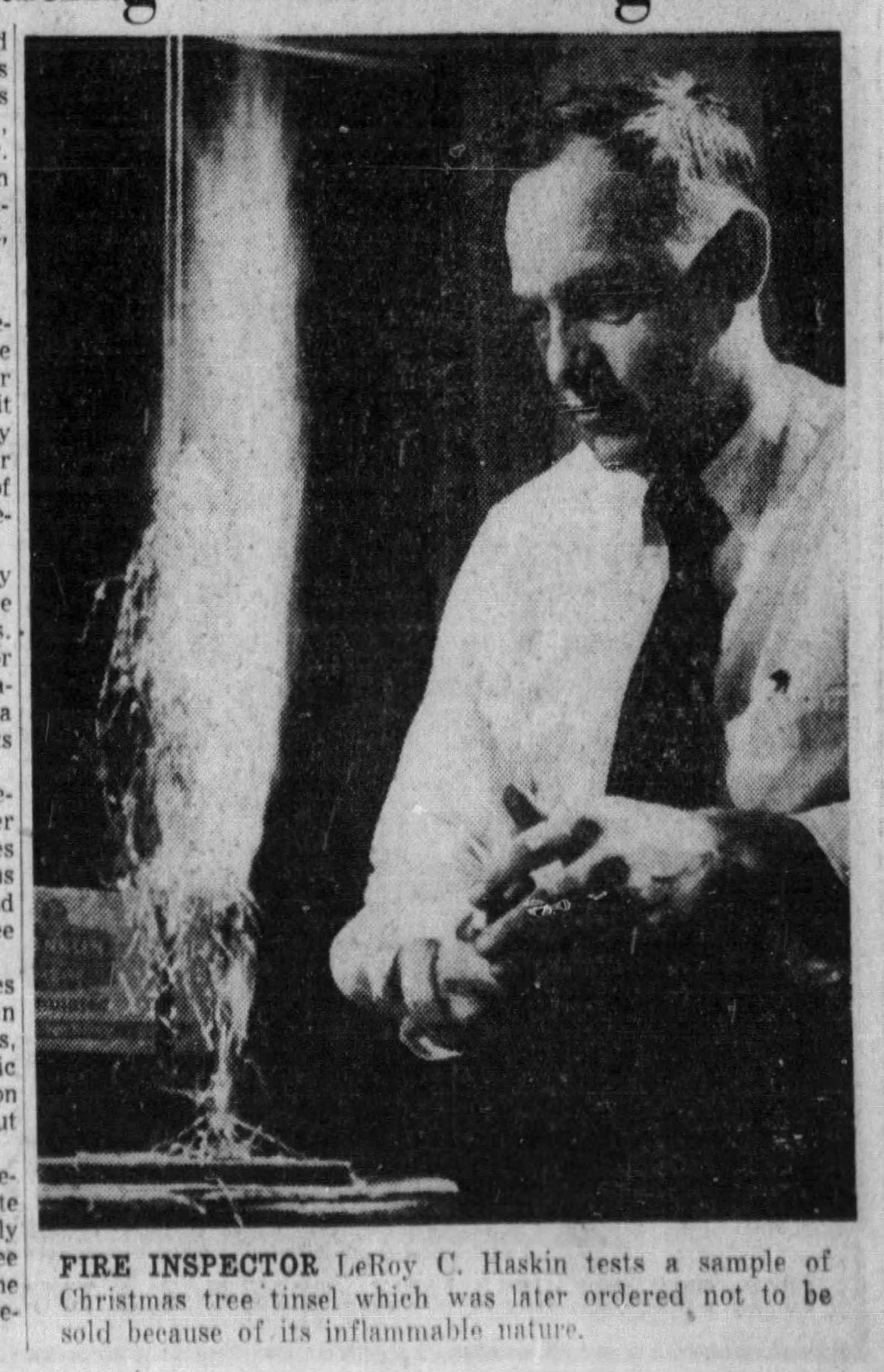 Dec. 16, 1951: Fire prevention aids in halting Christmas tragedies. DAYTON DAILY NEWS ARCHIVES