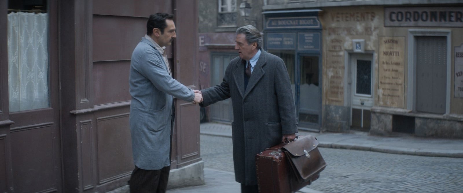 Gilles Lellouche (left as François Mercier) and Daniel Auteuil (Joseph Haffmann) in "Farewell, Mr. Haffmann," a story about the power dynamics between rescuer and rescued. The film will screen Thursday, June 29 at The Neon as part of the 2023 Dayton Jewish International Film Festival. CONTRIBUTED