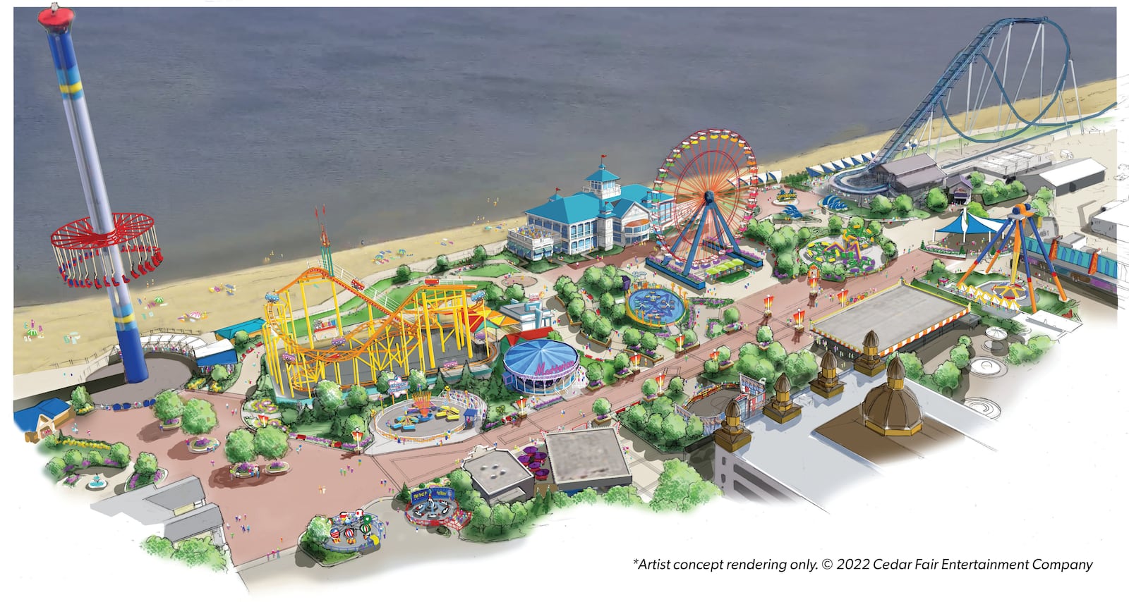 Cedar Point unveiled The Boardwalk Thursday which is set to open in May 2023 - Contributed