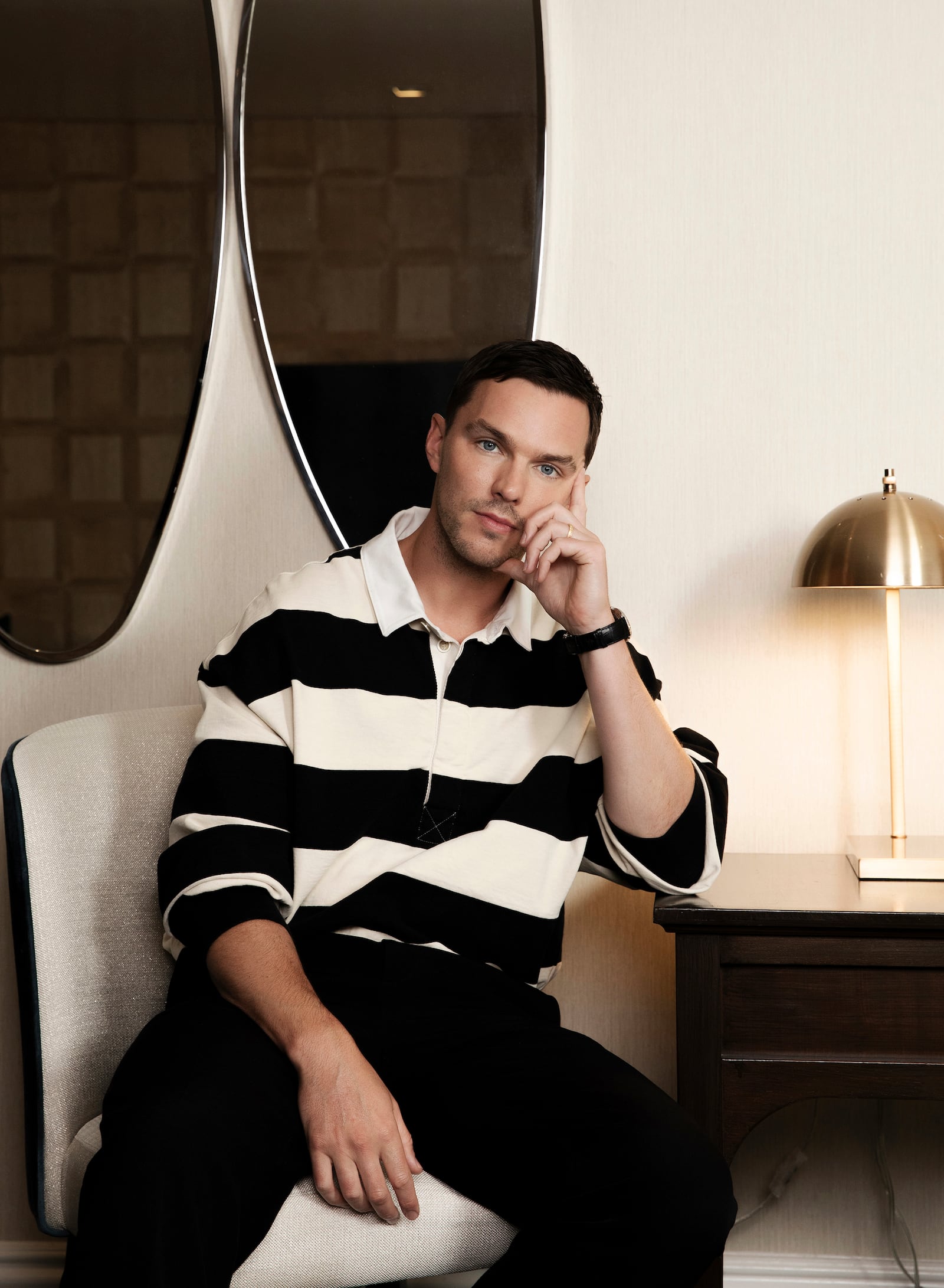 Nicholas Hoult poses for a portrait to promote the film "The Order" on Wednesday, Oct. 16, 2024, in Los Angeles. (Photo by Rebecca Cabage/Invision/AP)