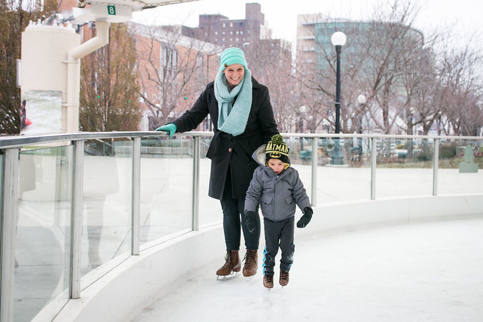 MetroParks Ice Rink, located under the pavilion at RiverScape MetroPark, 237 E. Monument Ave., has a full slate of seasonal events on tap to help celebrate the holidays. CONTRIBUTED