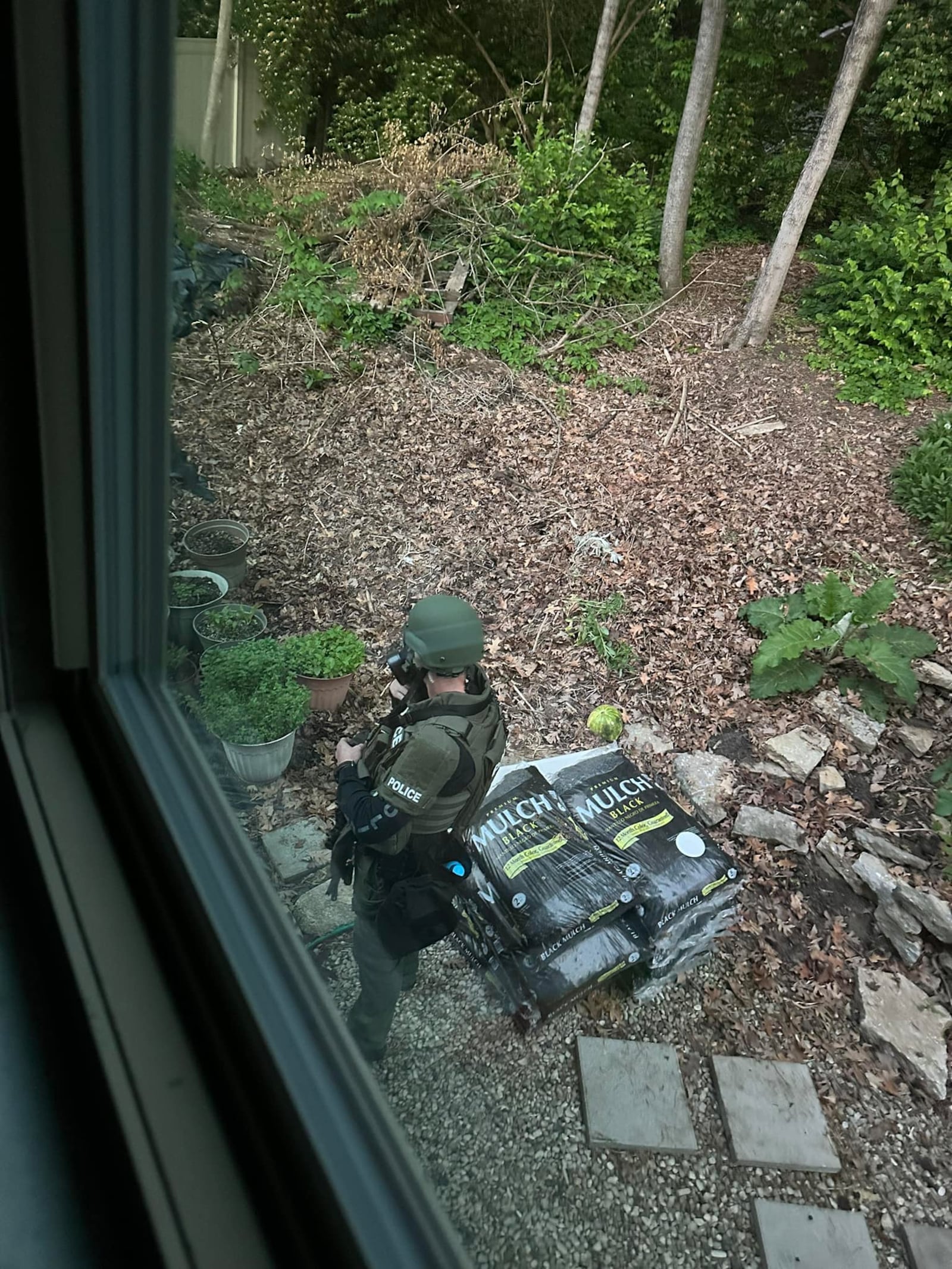 SWAT crews remain on scene Sunday morning, May 5, 2024, on Kings Cross Court in West Carrollton for a man yelling out his door who reportedly made threats to shoot police who arrived. Karen Korn/CONTRIBUTED