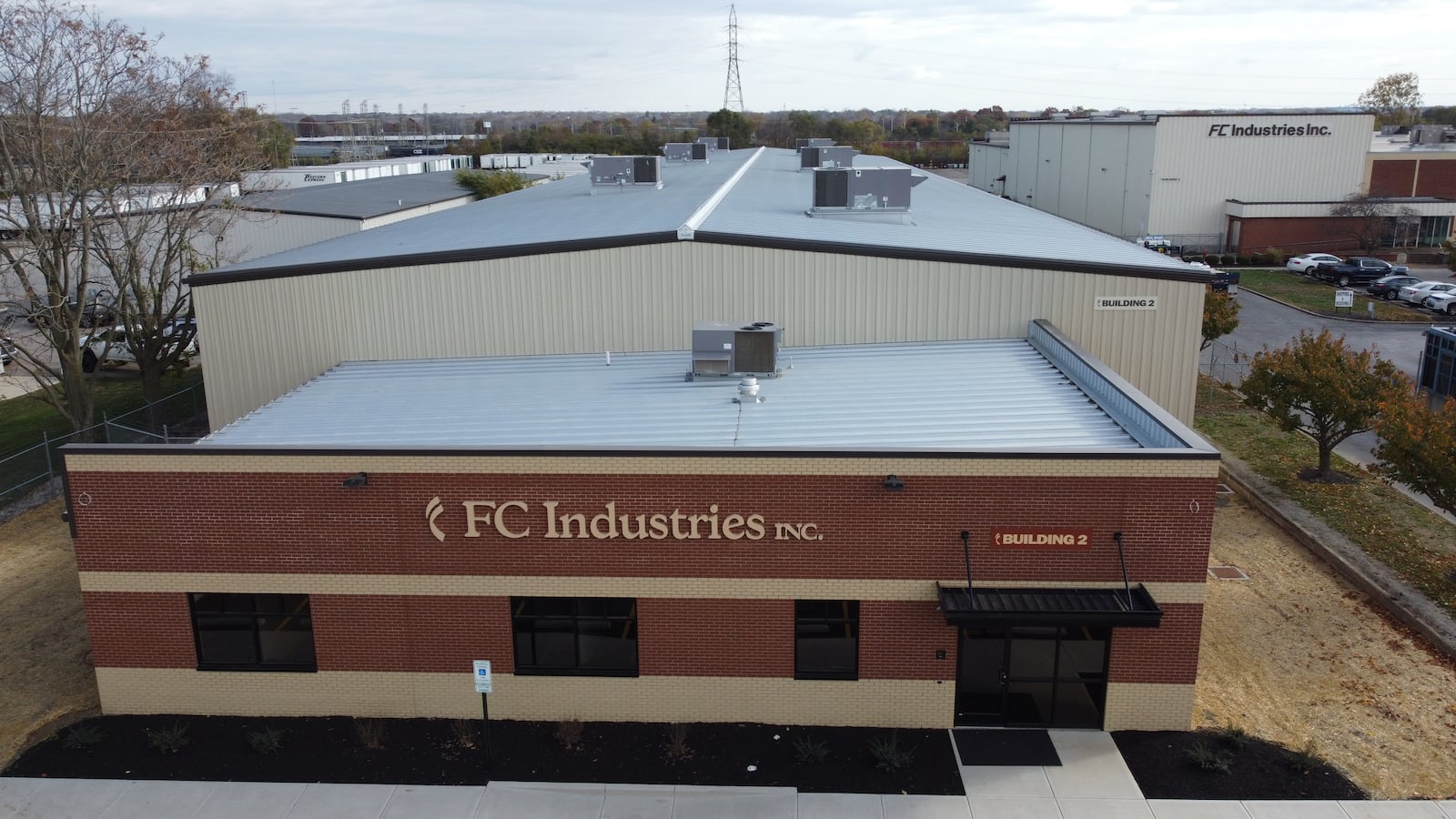 Ready for a ribbon cutting: FC Industries Building 2. FC Industries photo