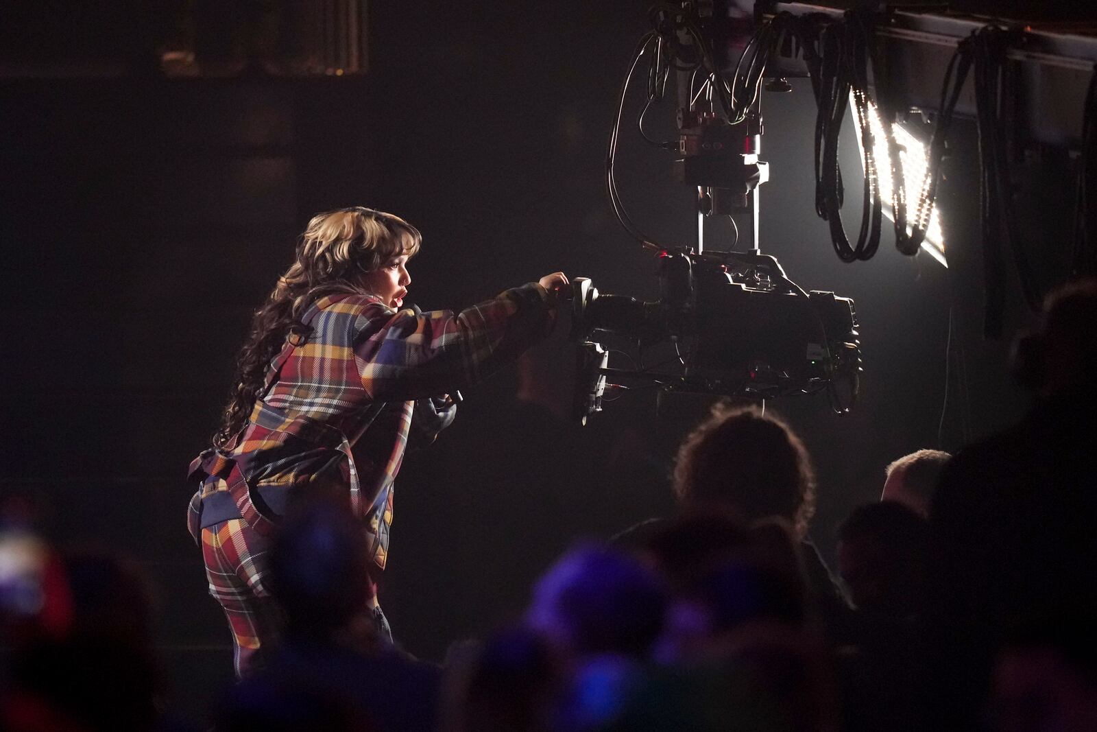 Lola Young performs during the Brit Awards 2025 in London, Saturday, March.1, 2025. (Photo by Scott A Garfitt/Invision/AP)