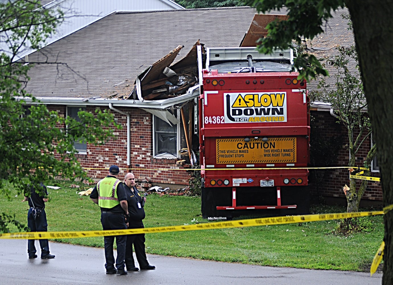 Garbage truck crash into Xenia nursing home on June 21, 2018