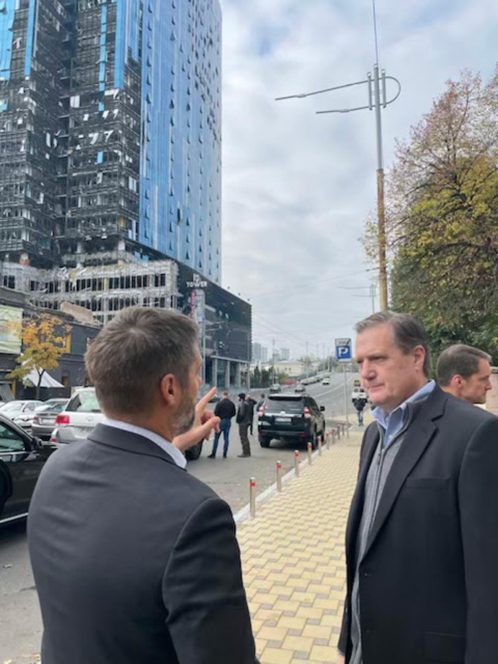 U.S. Rep. Mike Turner in Kyiv, in a photo shared by Turner's office.