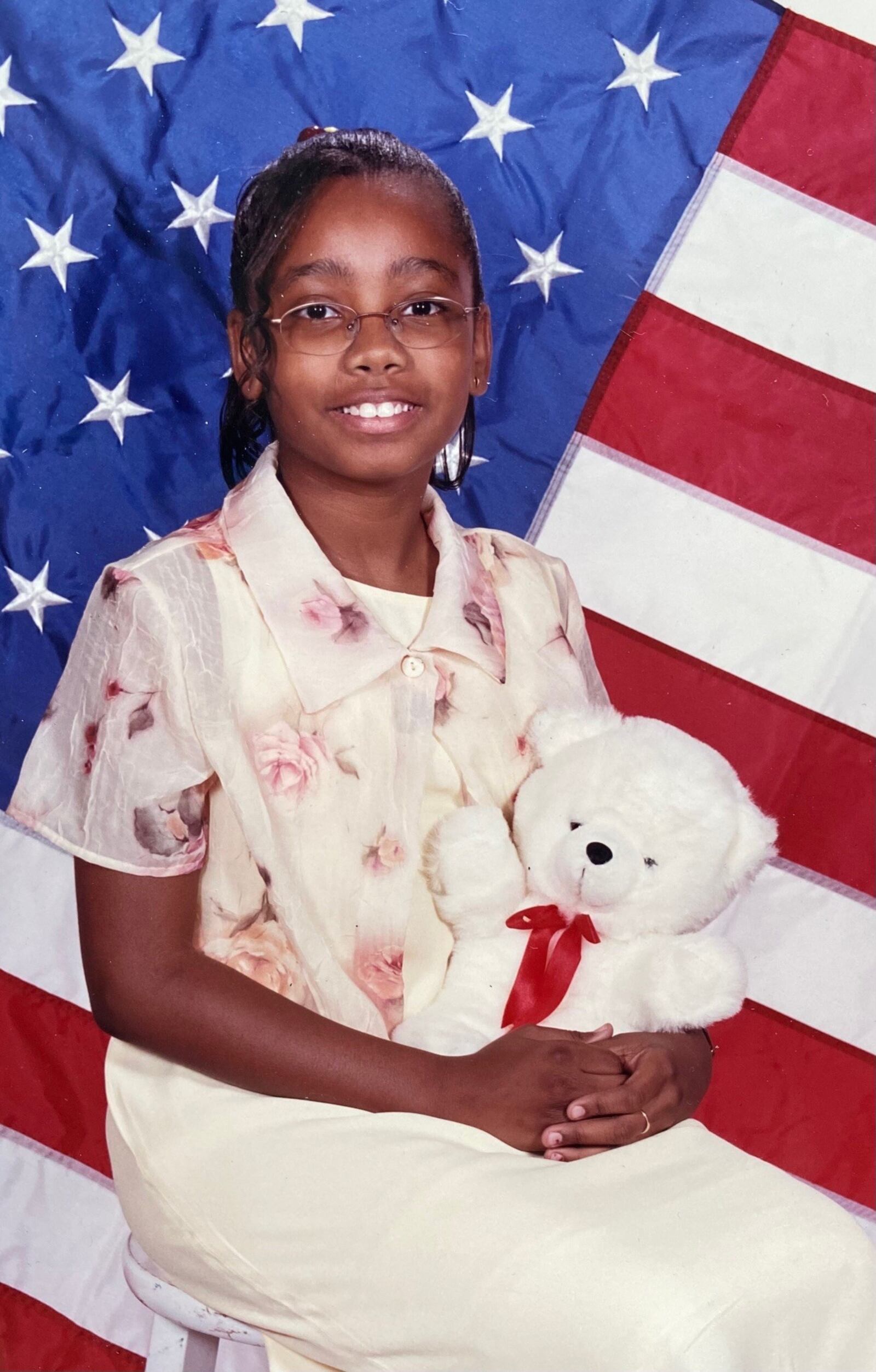 Lois Oglesby at about age eight in a school photo. CONTRIBUTED