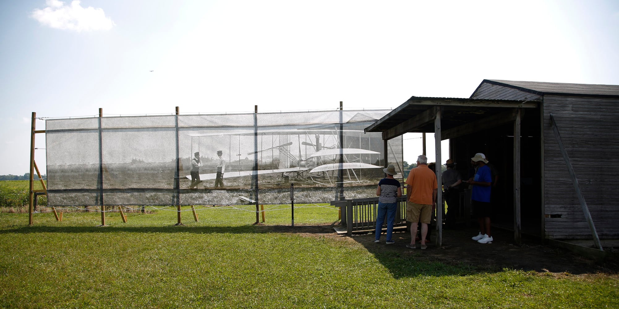 Wright Brothers remain larger than life through art installation