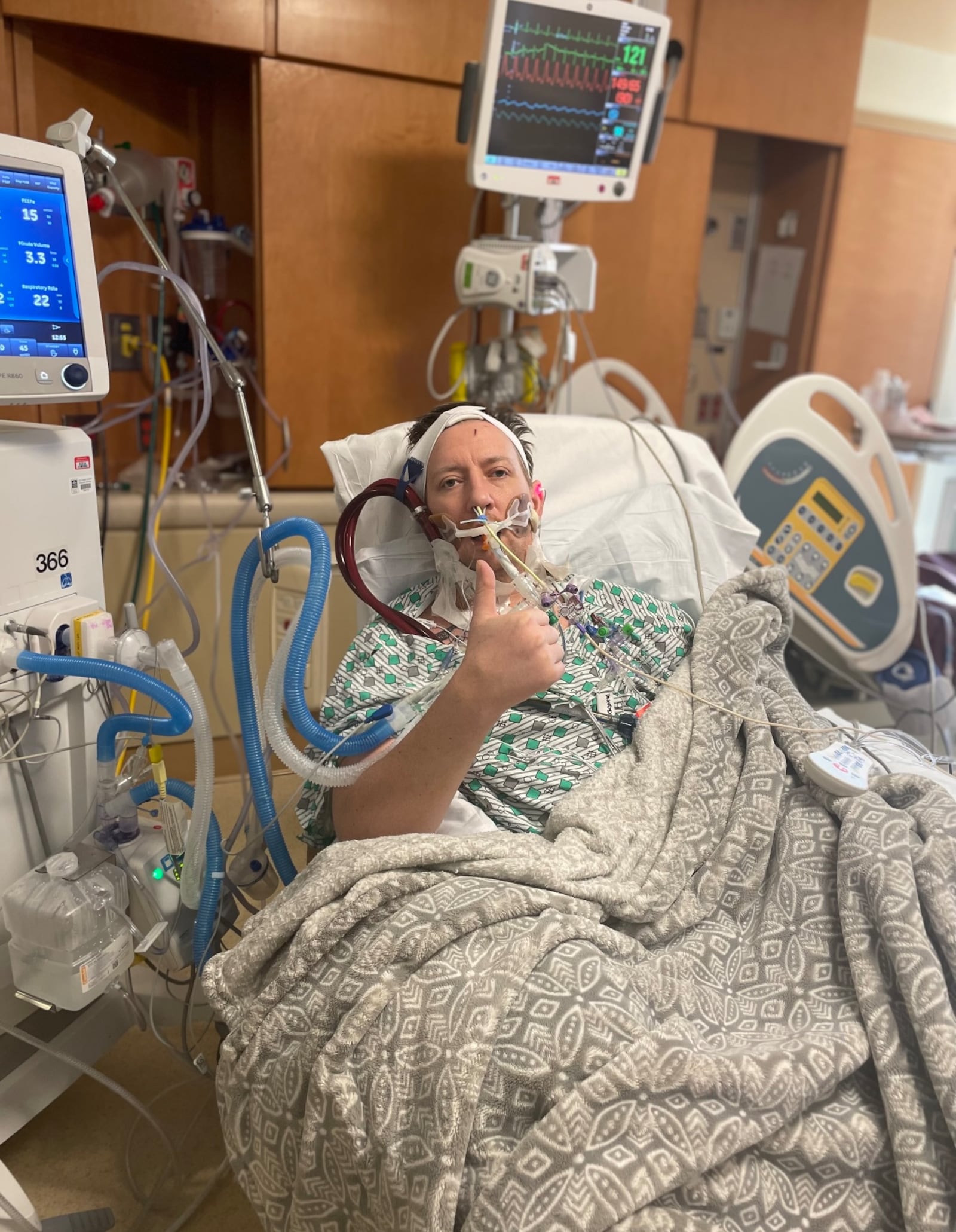 It was a lingering cough that signaled to West Chester Twp. resident Matt Kemp that COVID-19 was a problem for him. Kemp spent months at University of Cincinnati West Chester hospital and the Ohio State University’s Ross Heart Hospital’s Intensive Care Unit as he fought it. CONTRIBUTED